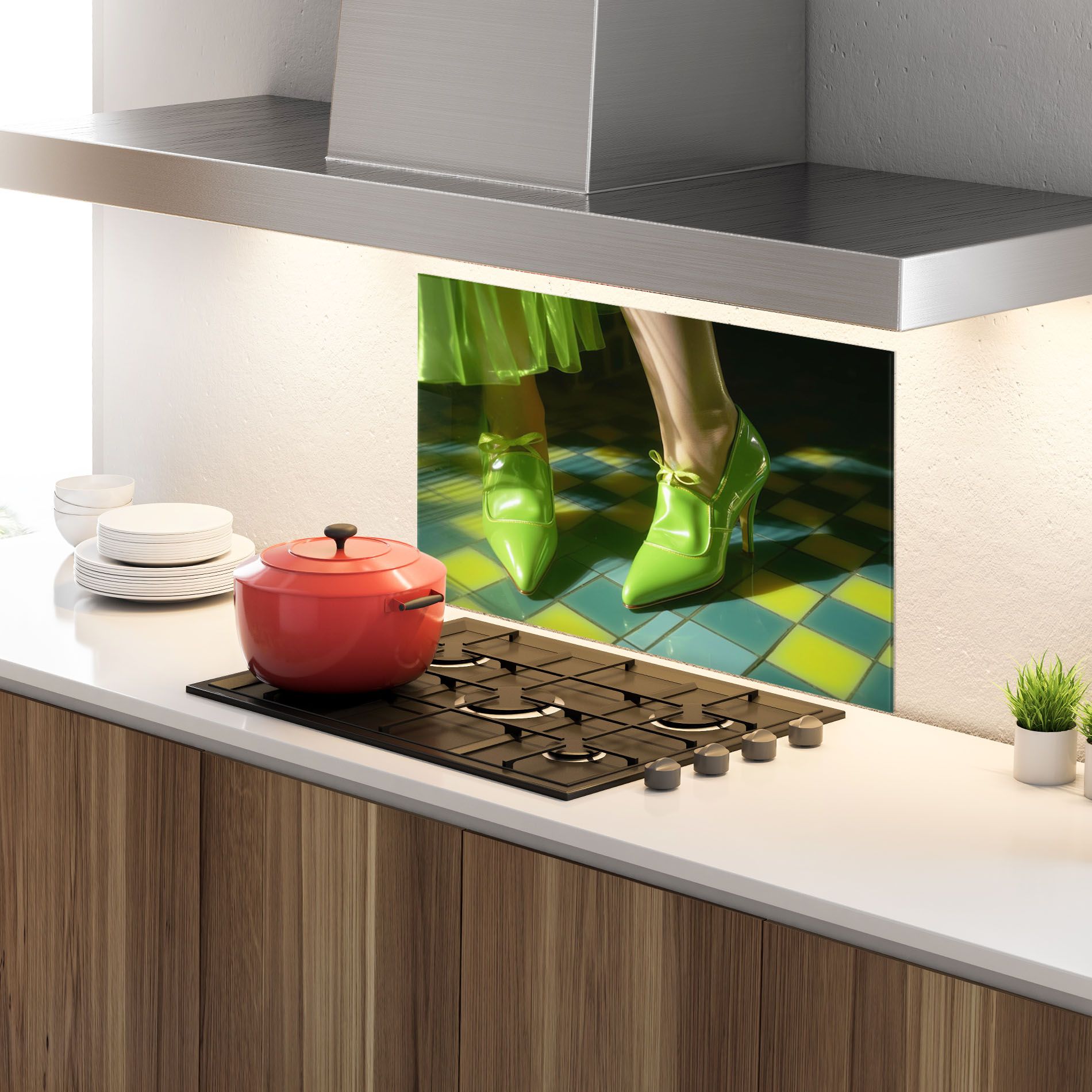 Green Elegant Shoes mockup 4