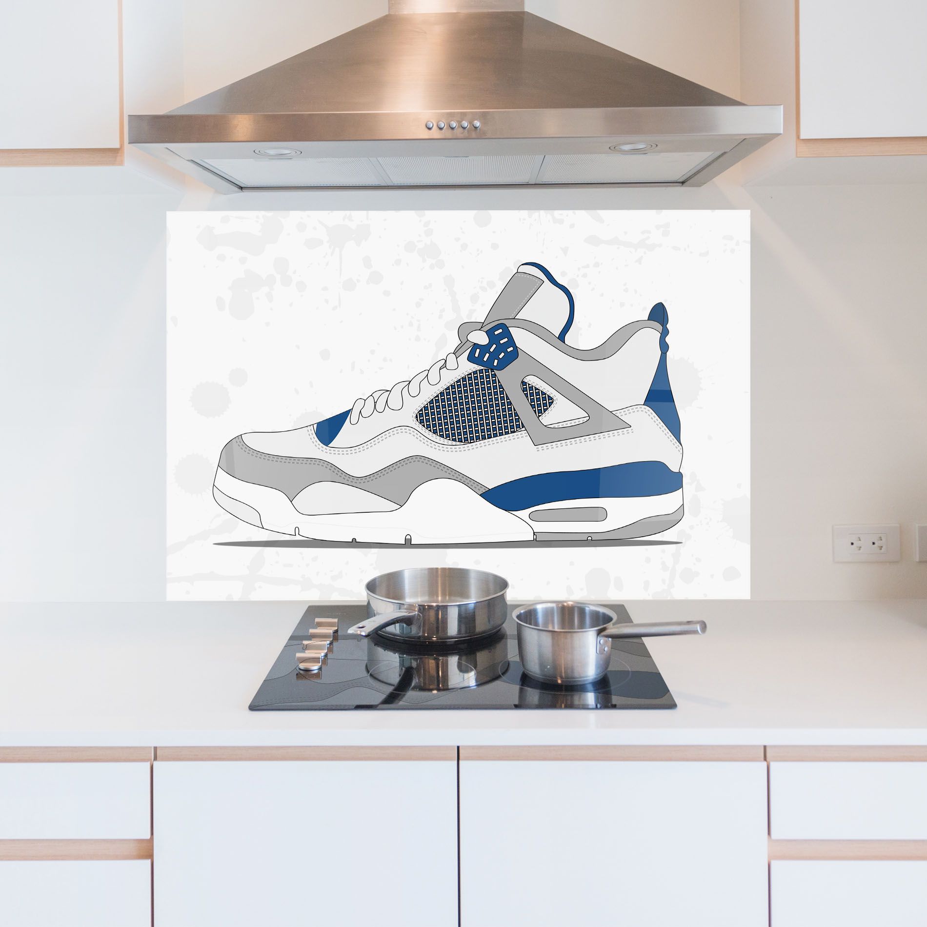 Blue Grey Sneakers mockup 5