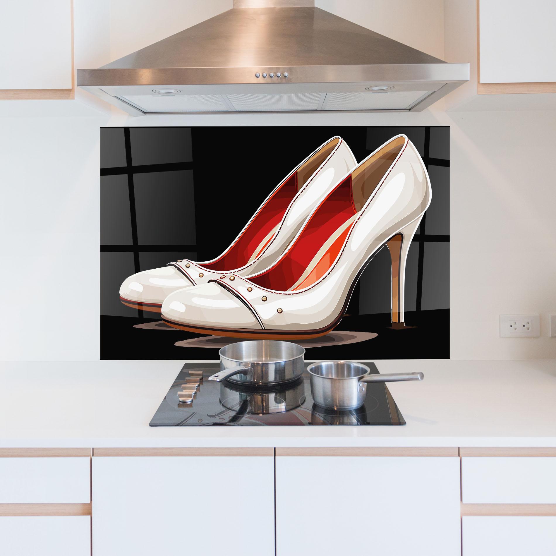 Стъклен панел за кухня Cream Heals mockup 5