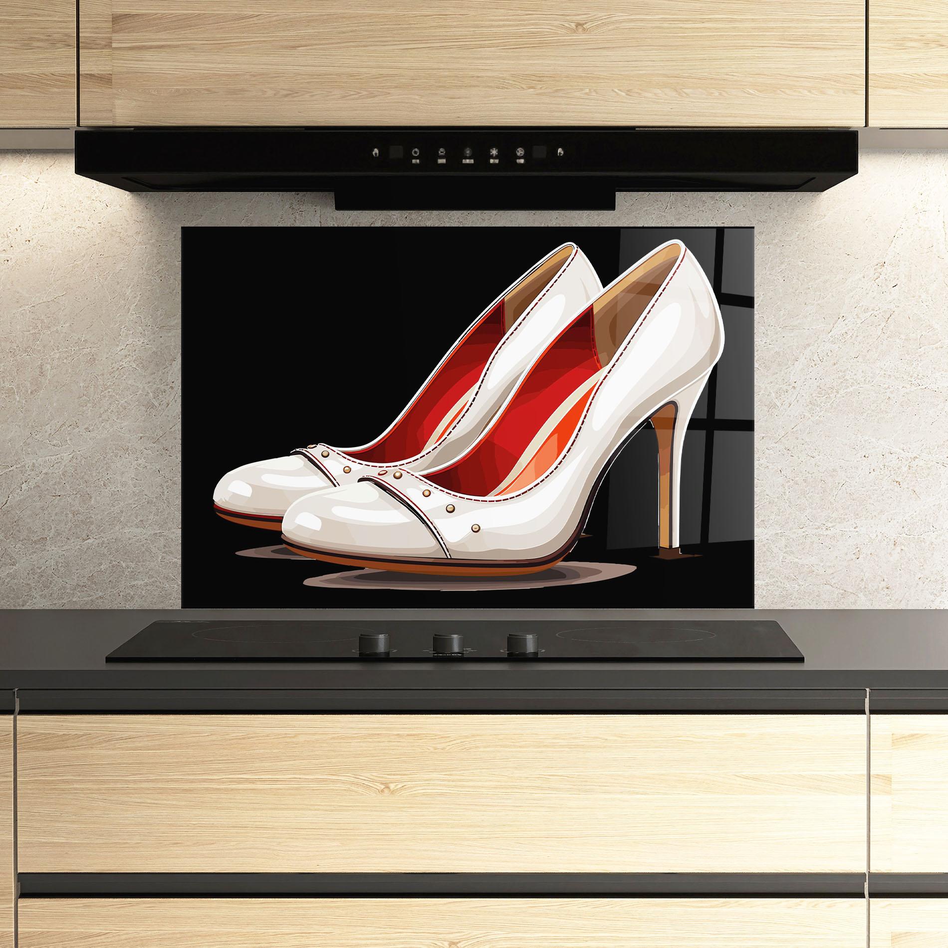 Стъклен панел за кухня Cream Heals mockup 3