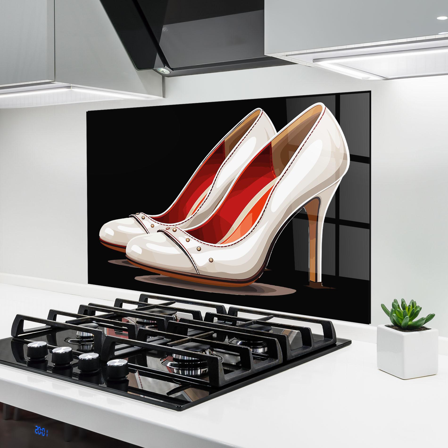 Стъклен панел за кухня Cream Heals mockup 6