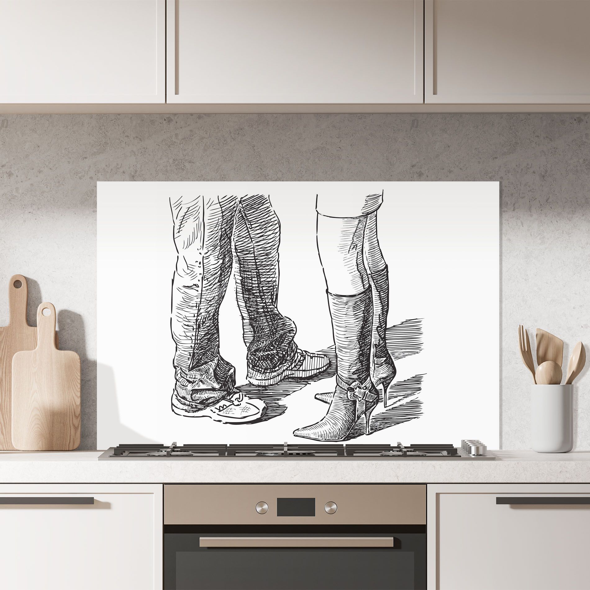 Black Line Shoes mockup 7