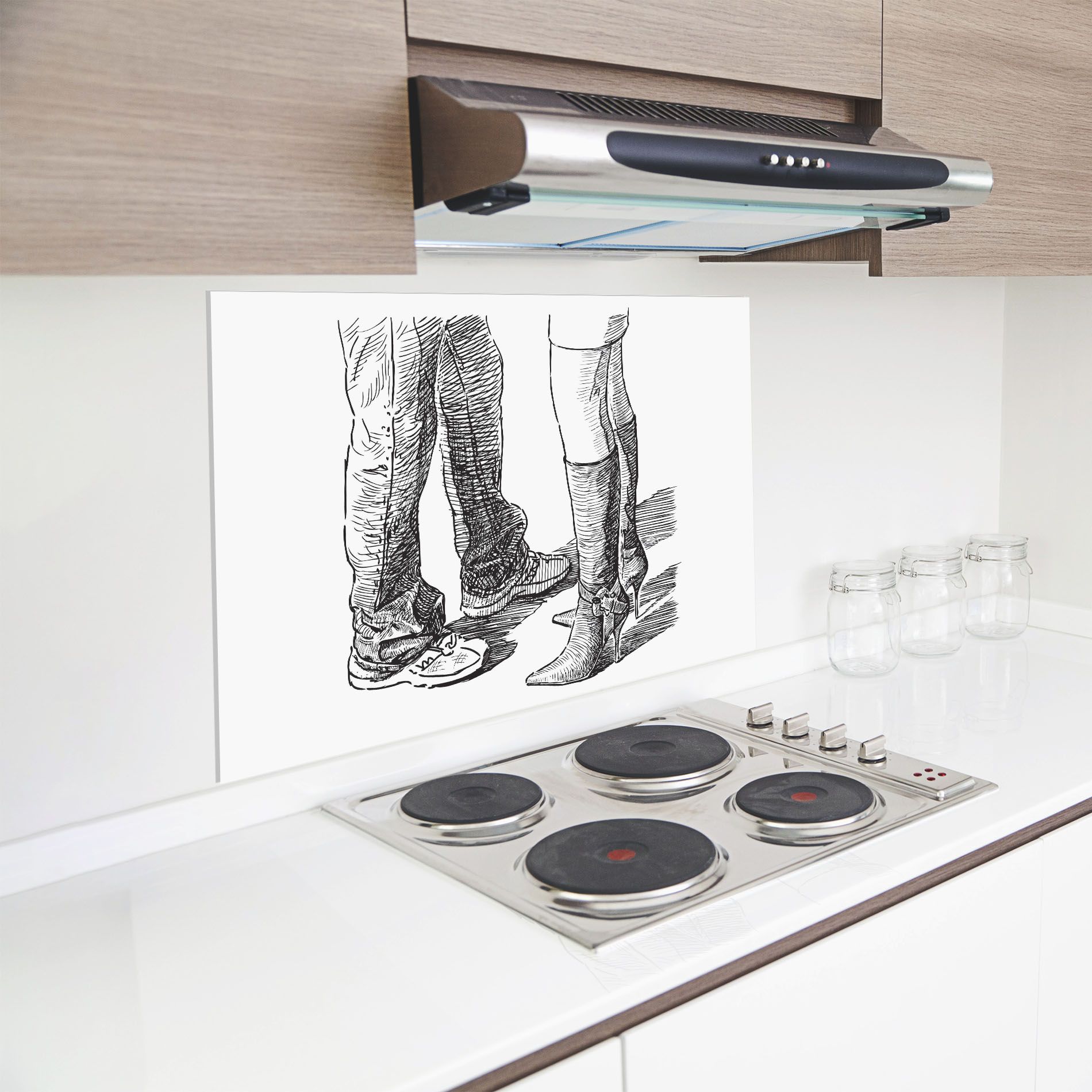 Black Line Shoes mockup 8