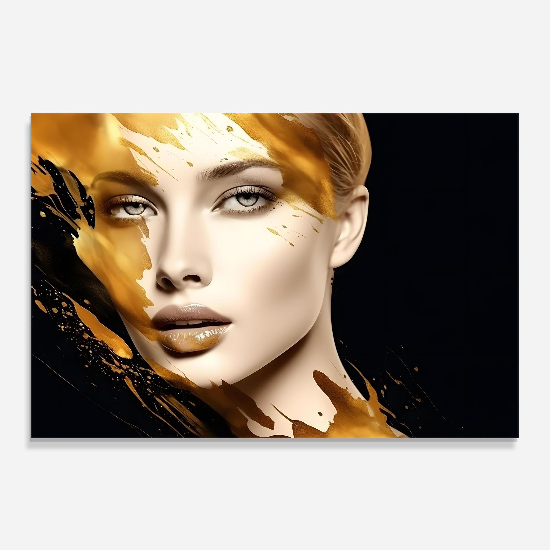 Blonde Gold Woman mockup 0