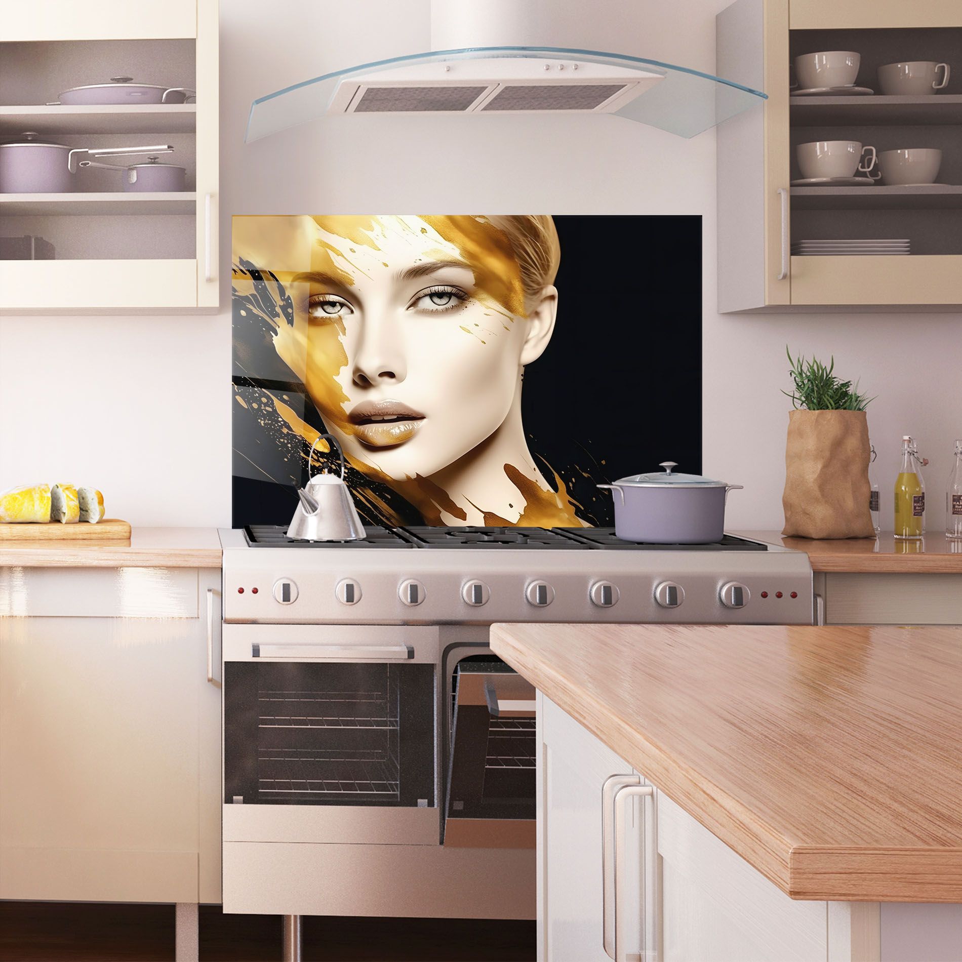 Blonde Gold Woman mockup 1