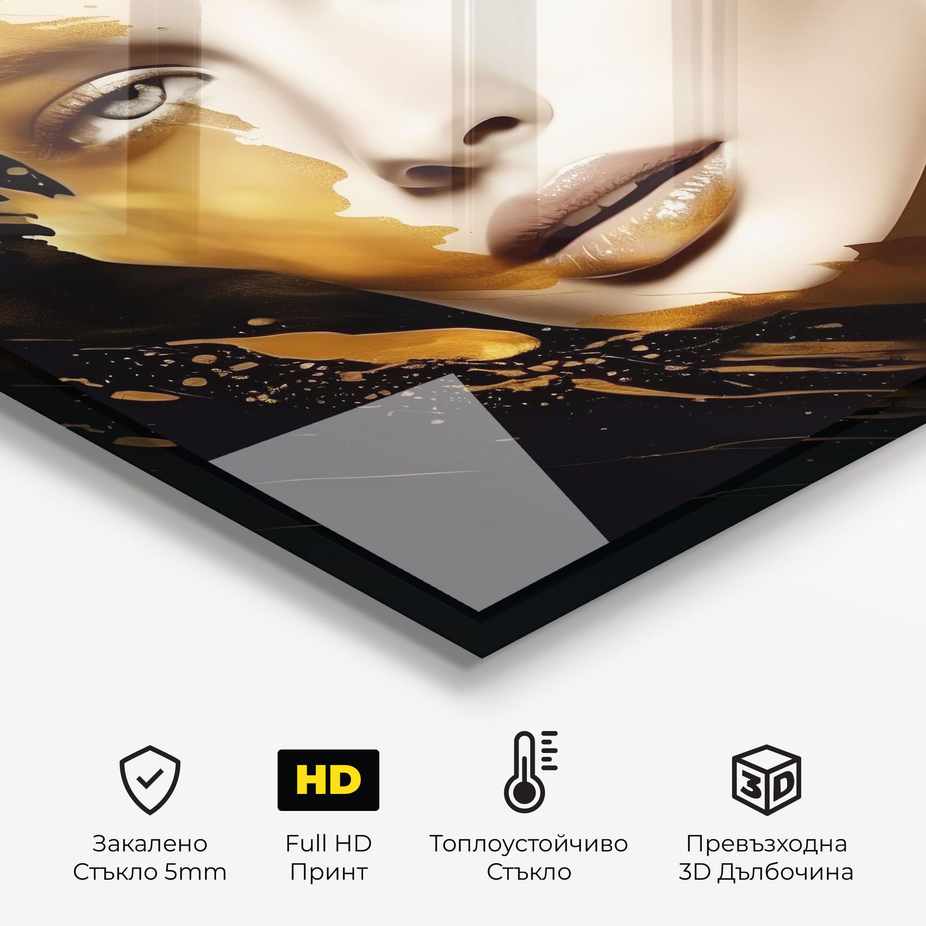 Blonde Gold Woman mockup 2