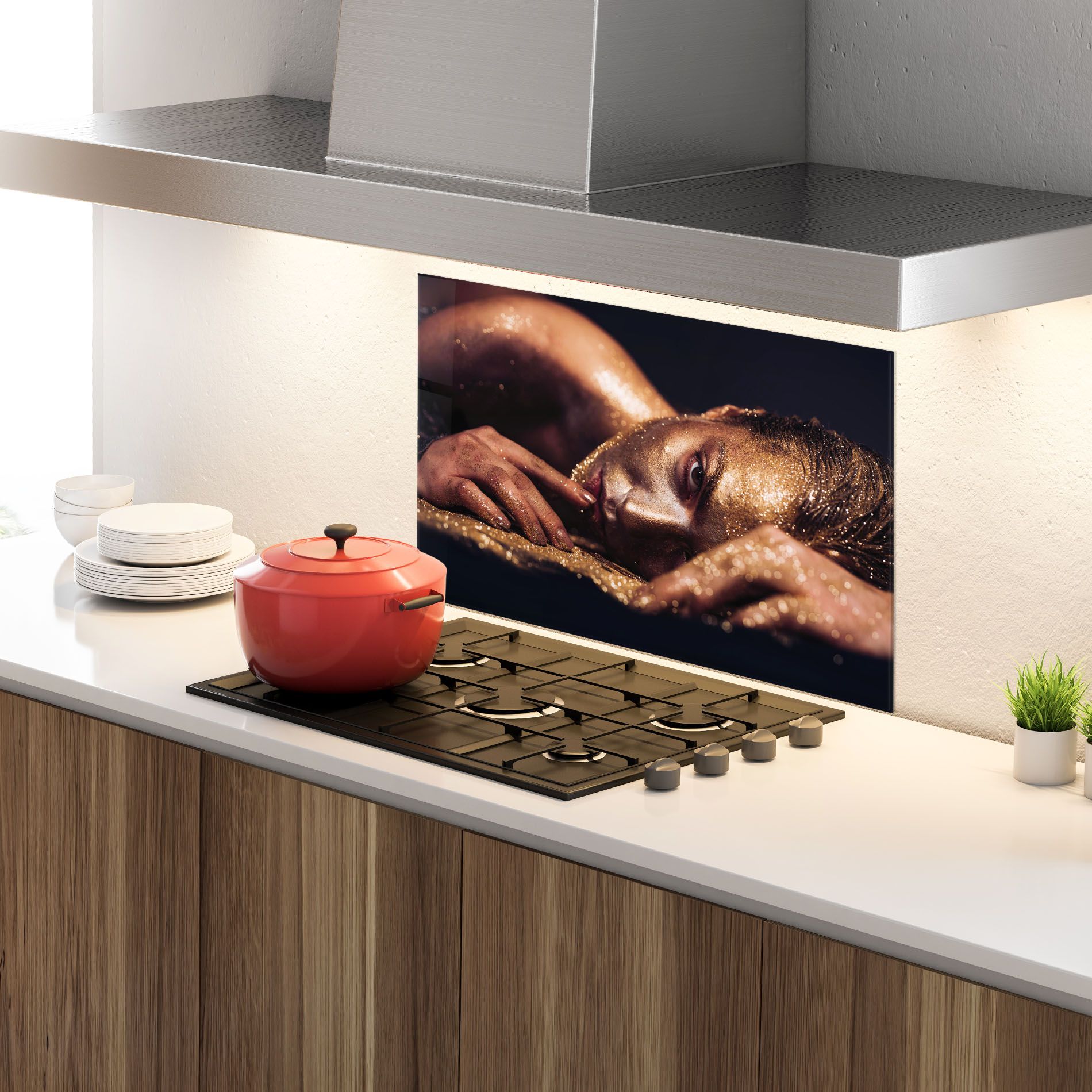 Gold Vogue Woman mockup 4