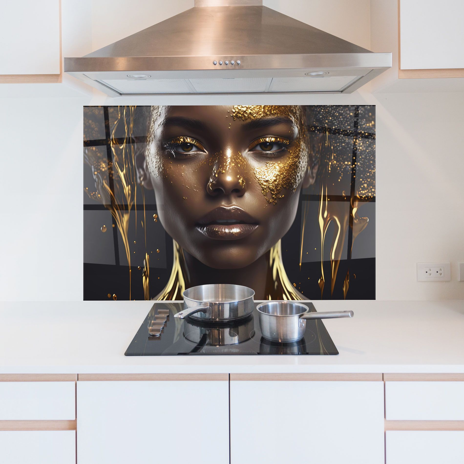 Gold Portrait Falling mockup 5