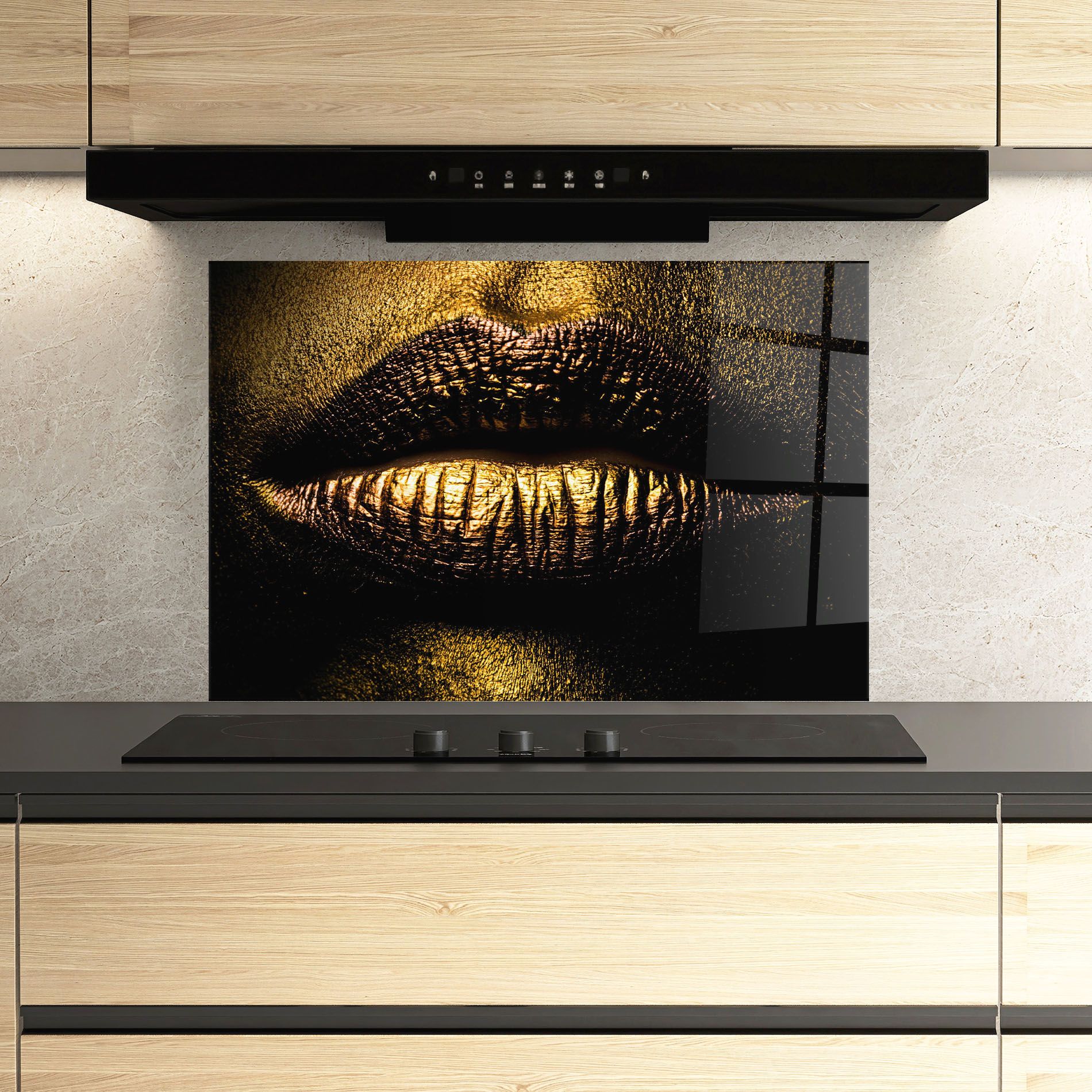 Gold Metal Lips mockup 3