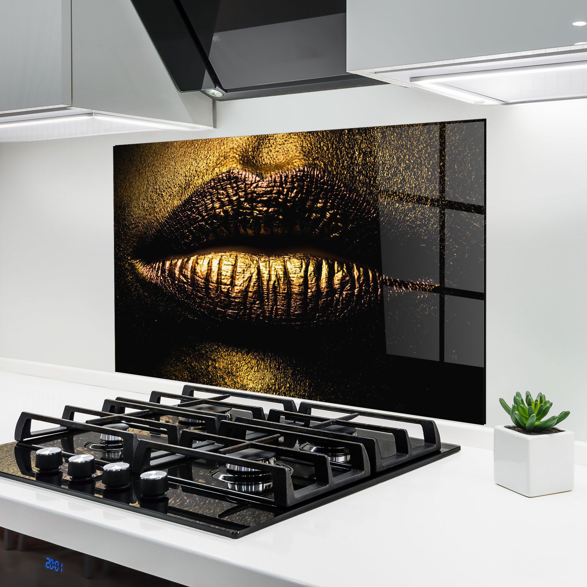 Gold Metal Lips mockup 6