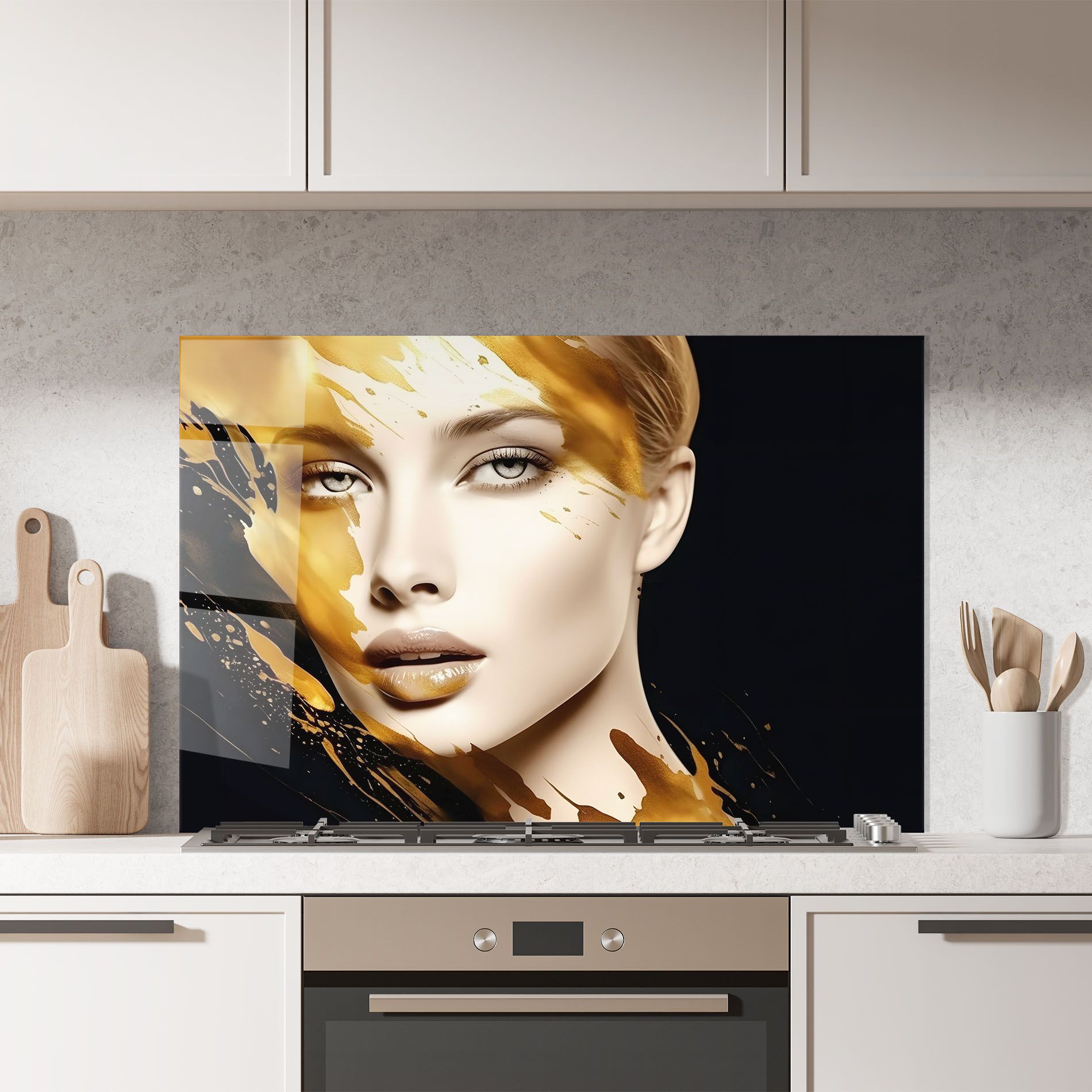 Blonde Gold Woman mockup 7