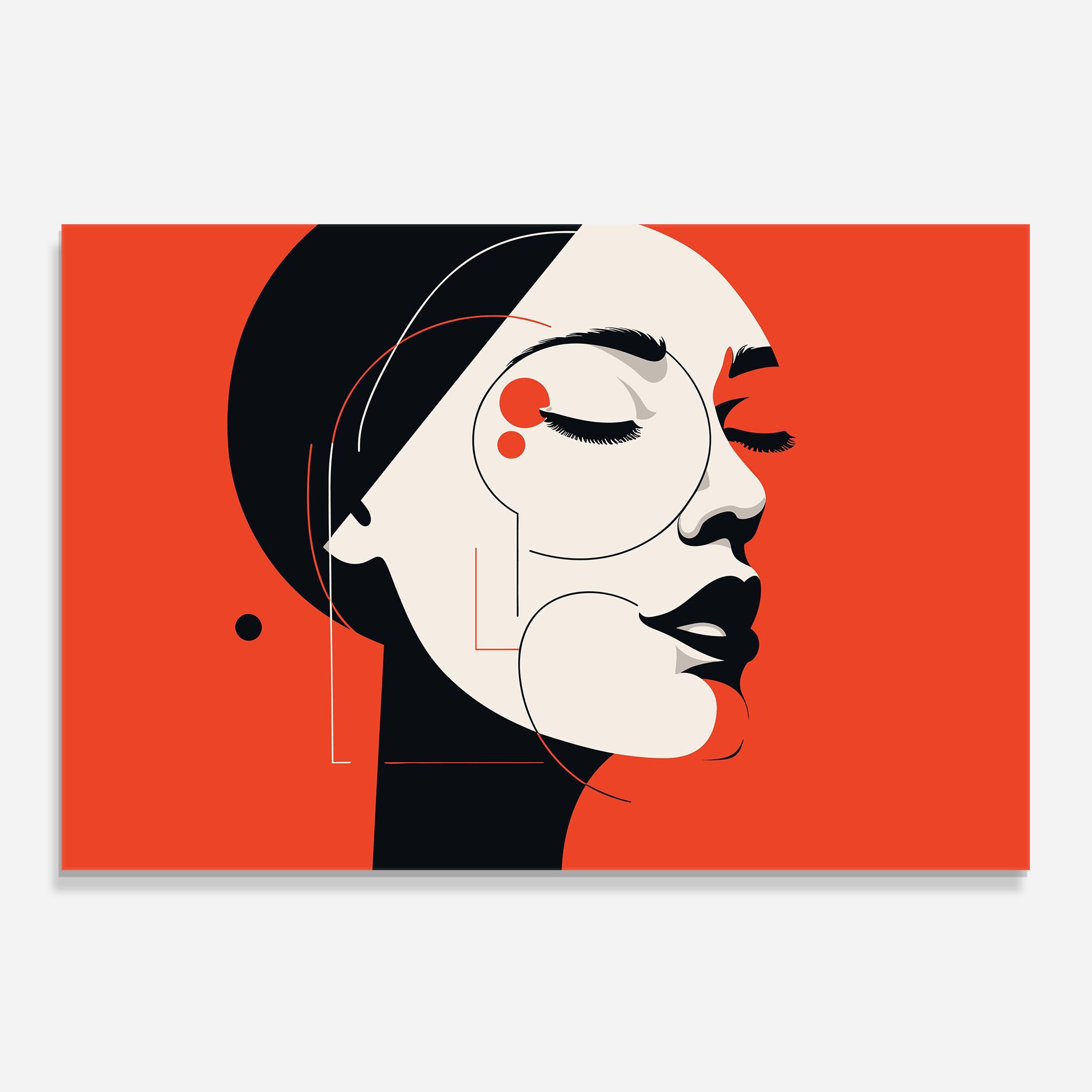 Abstract White Face mockup 0