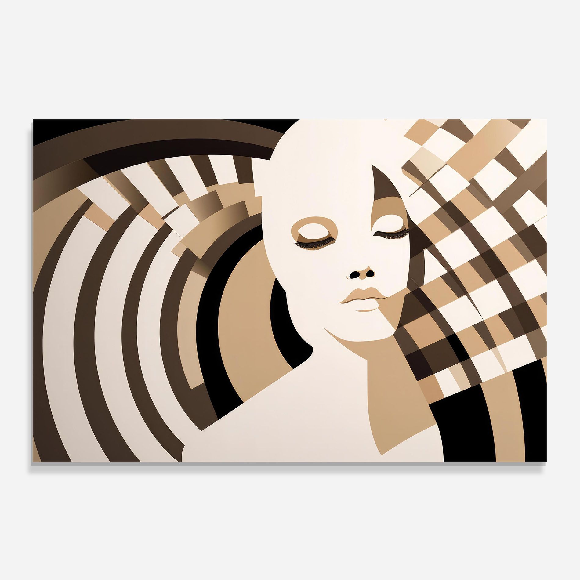 Op Art Portrait mockup 0