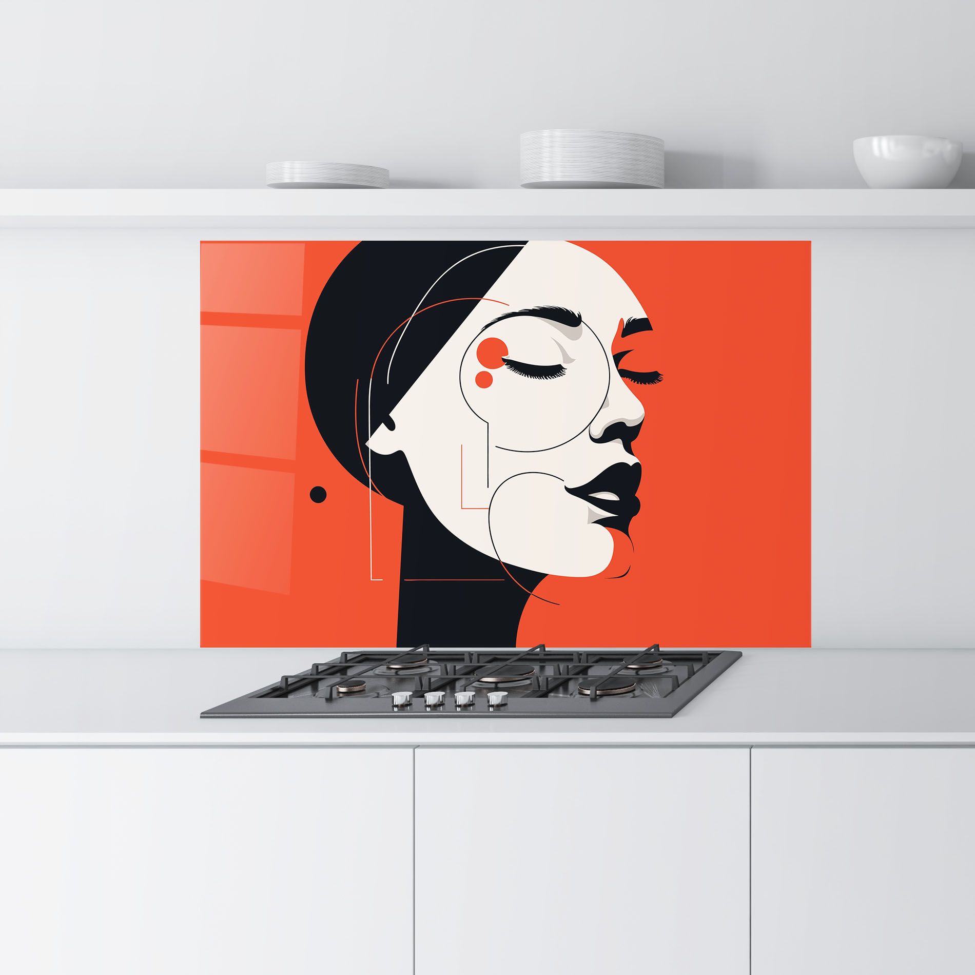 Abstract White Face mockup 9