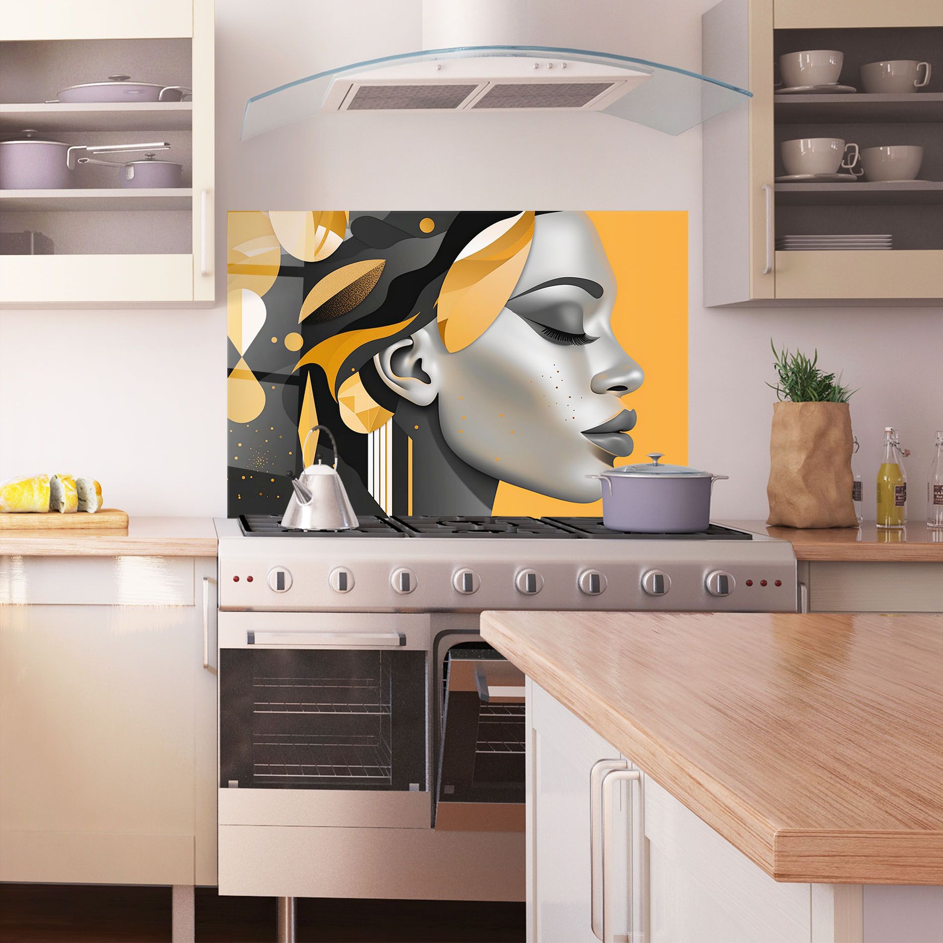 Dreamy Grey Woman mockup 1