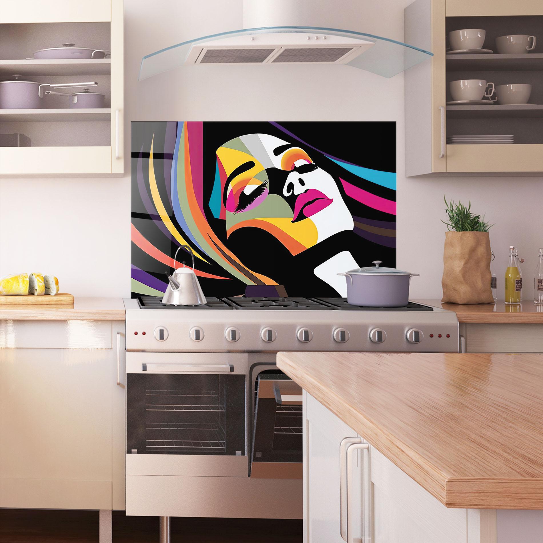 Стъклен панел за кухня Mesmerizing Dream mockup 1