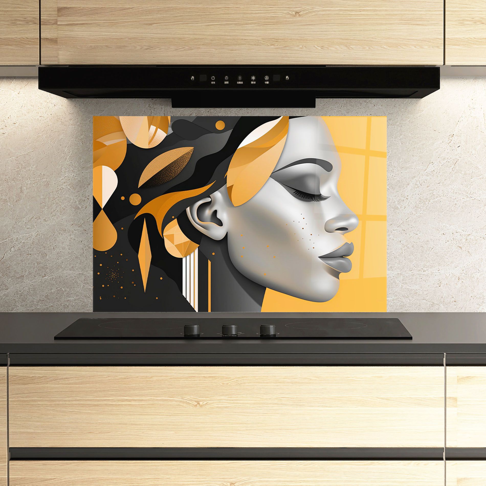 Dreamy Grey Woman mockup 3