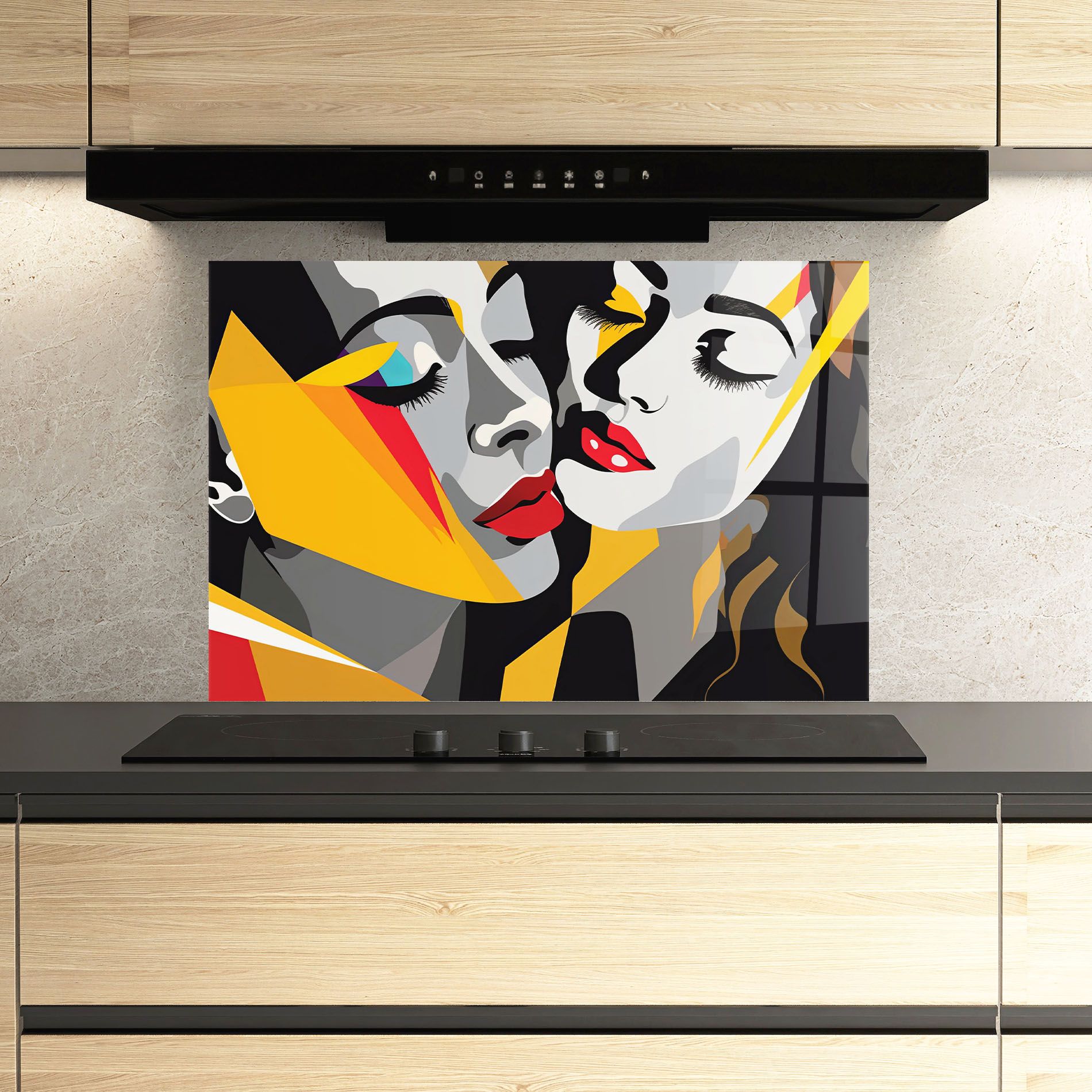 Grey Yellow Women mockup 3