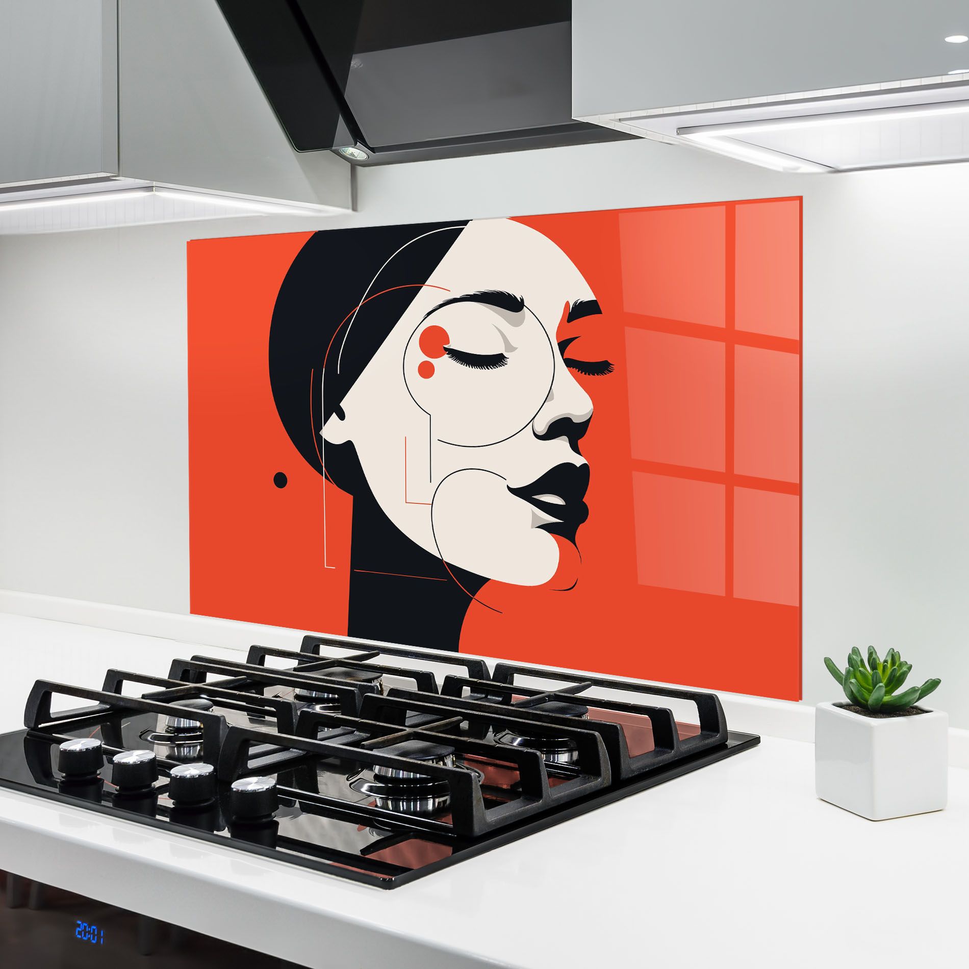 Abstract White Face mockup 6