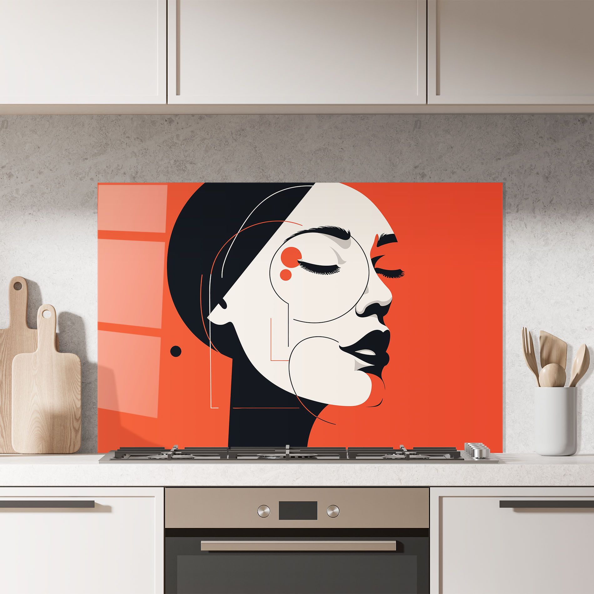 Abstract White Face mockup 7