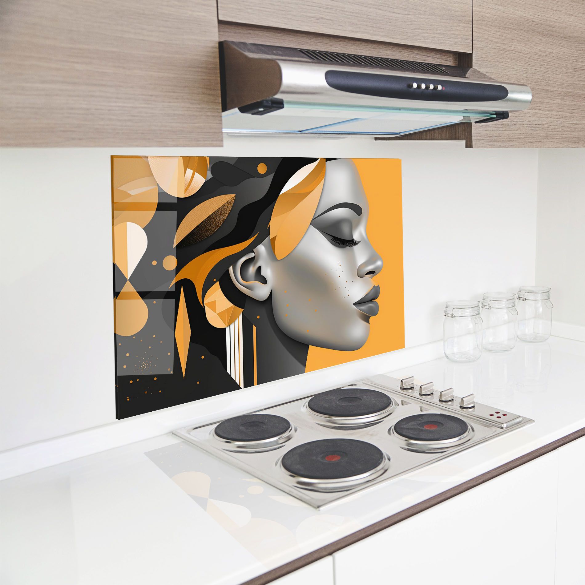 Dreamy Grey Woman mockup 8