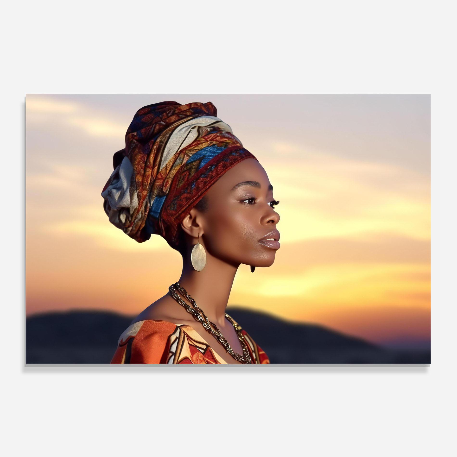 Стъклен панел за кухня Beautiful African Sunset mockup 0