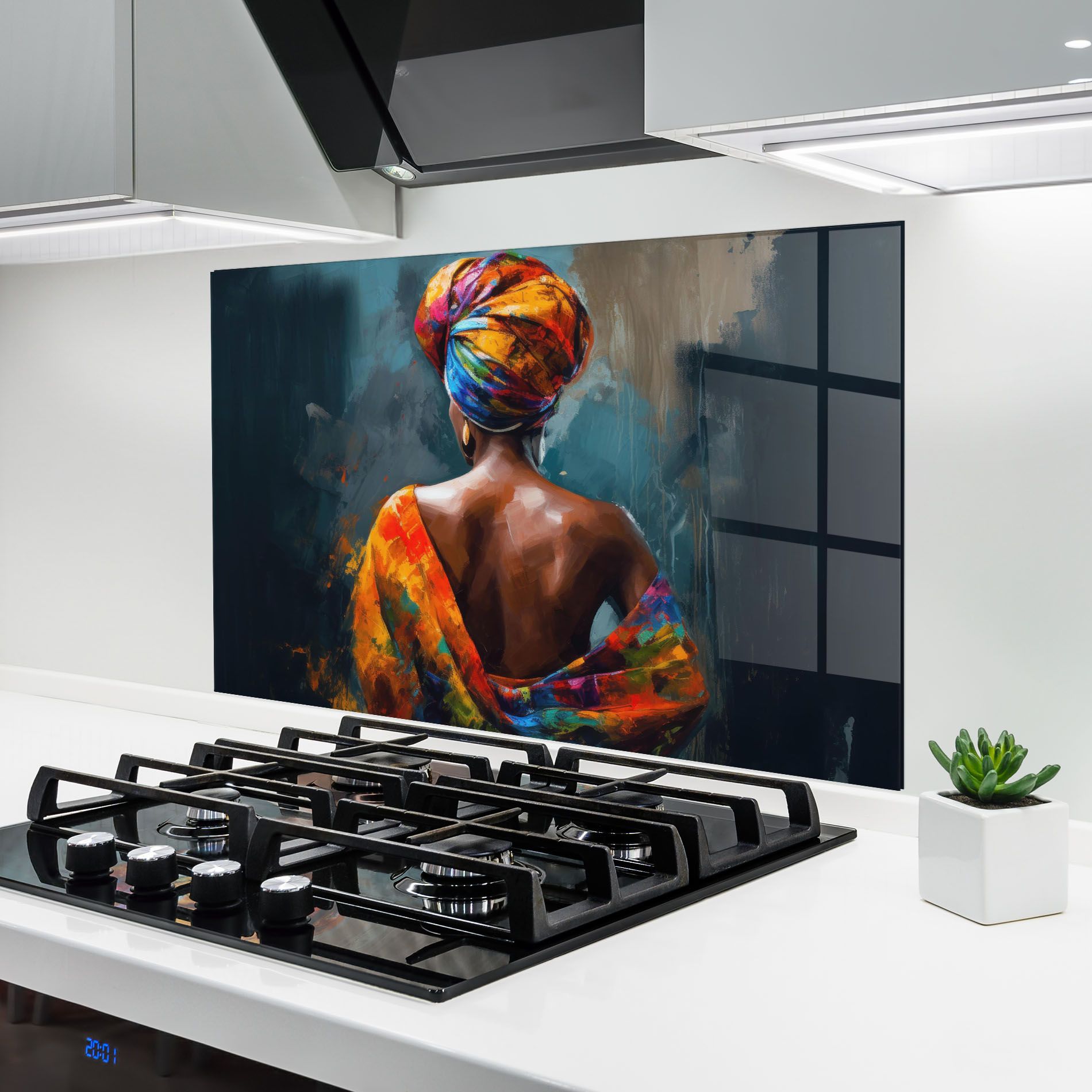 Colorful Turban Woman mockup 6