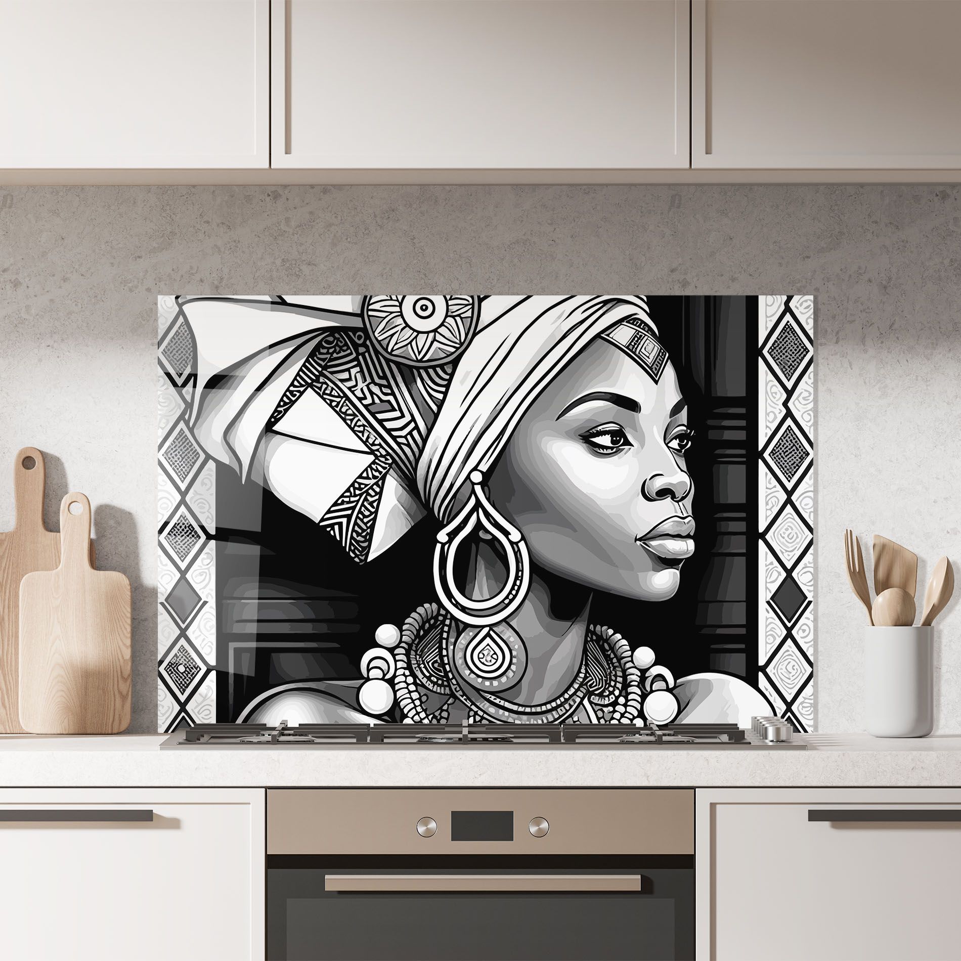 African Lady mockup 7