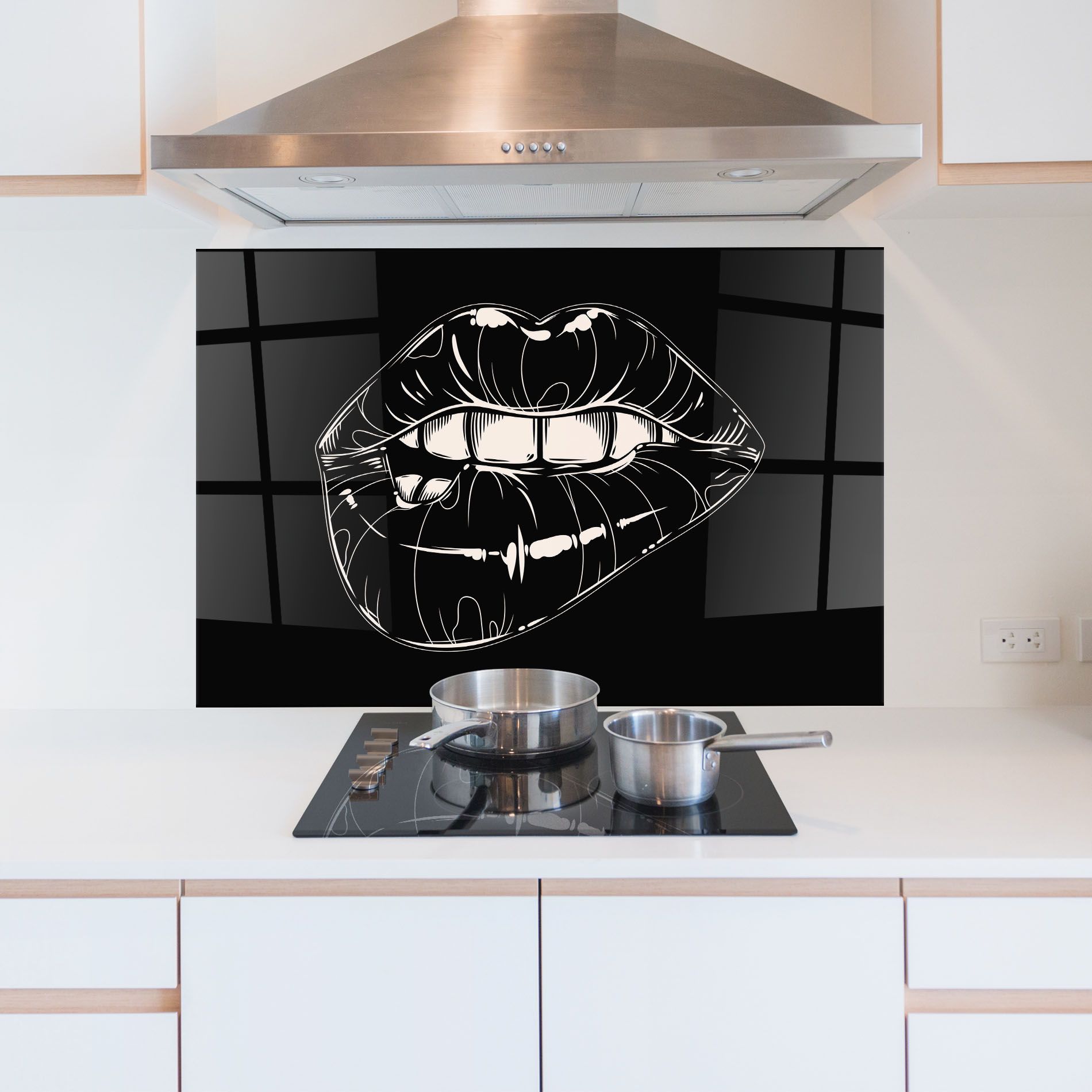 Lips On Black Art mockup 5