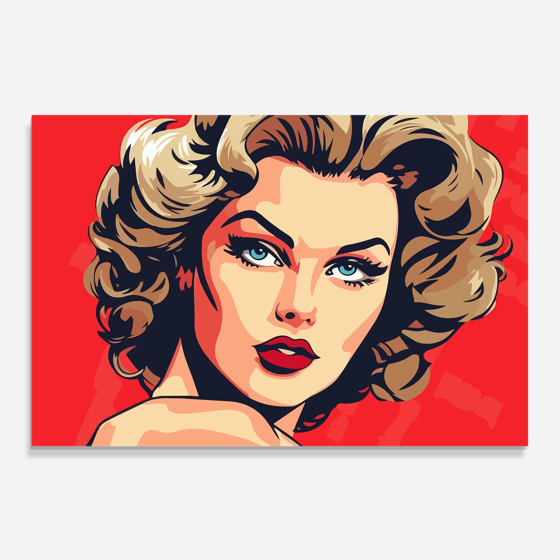 Стъклен панел за кухня Blue Eyes Portrait mockup 0