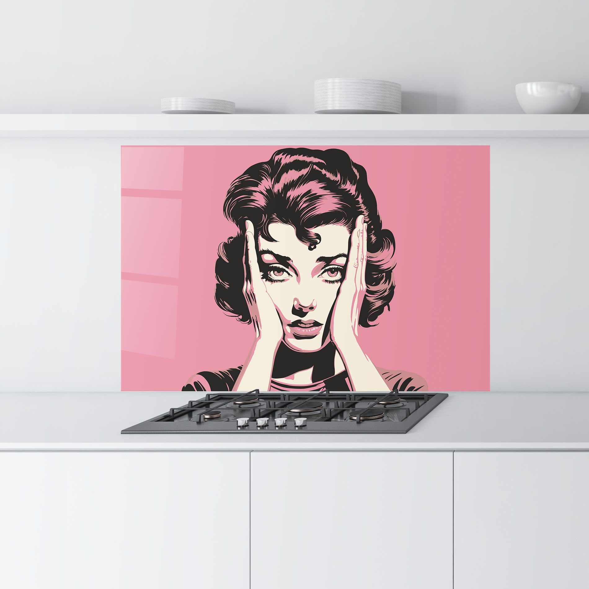 Pink Light Portrait mockup 9