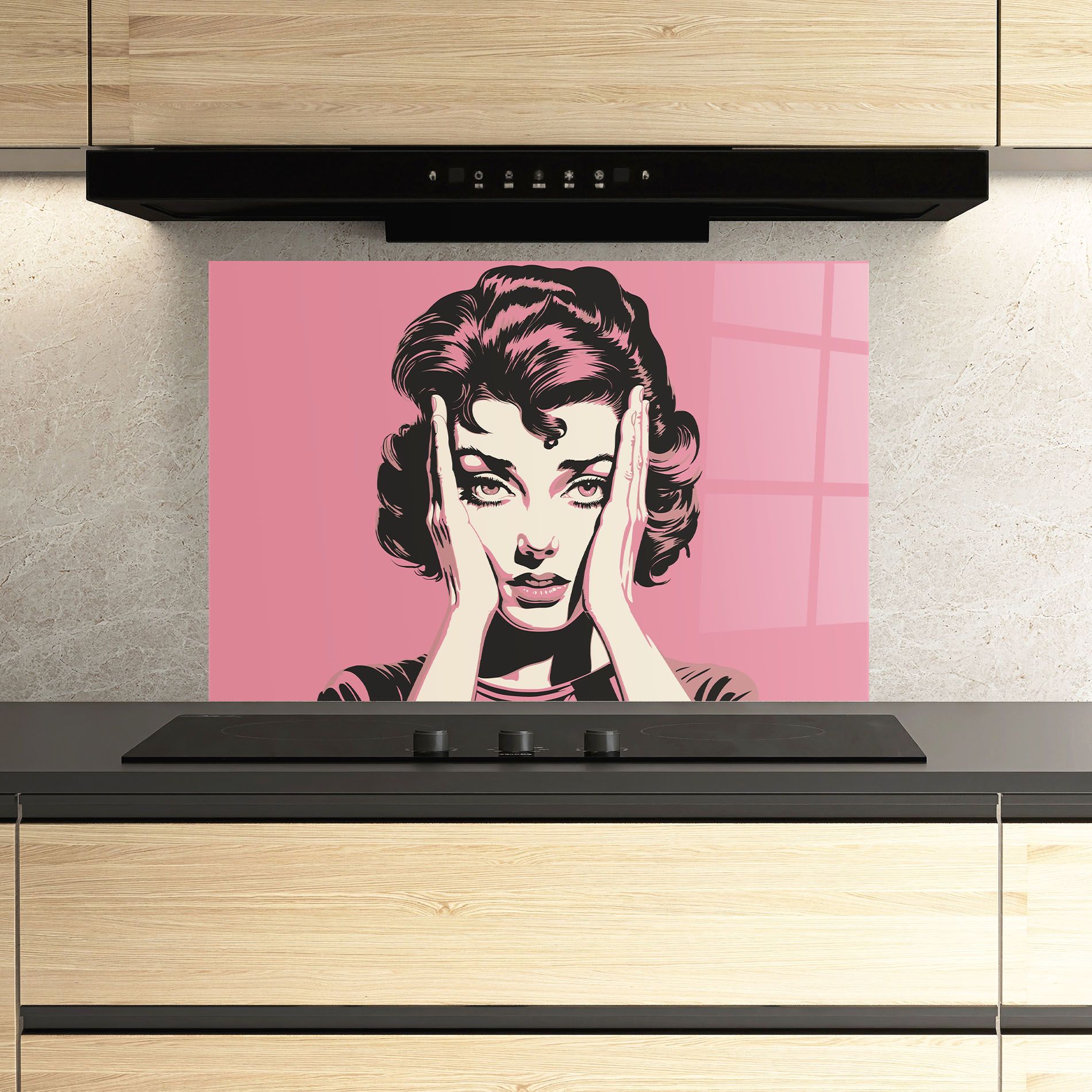 Pink Light Portrait mockup 3