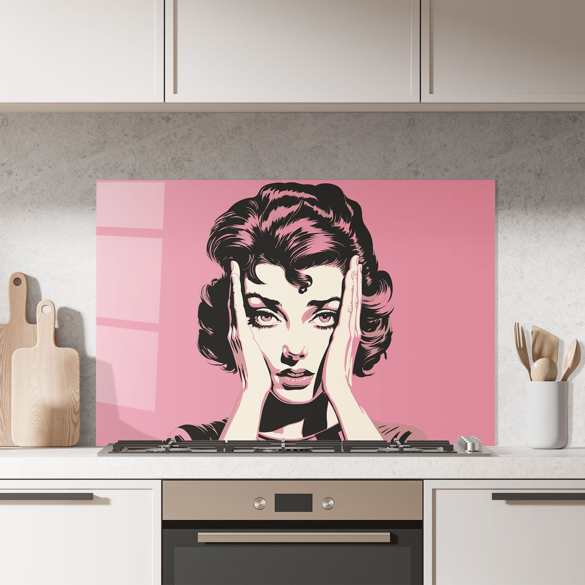 Pink Light Portrait mockup 7