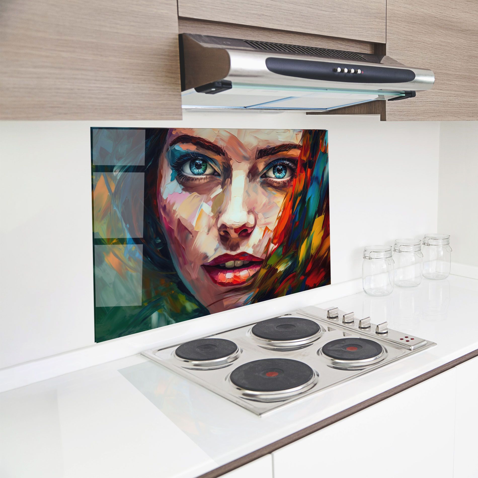 Intense Blue Eyes Woman mockup 8