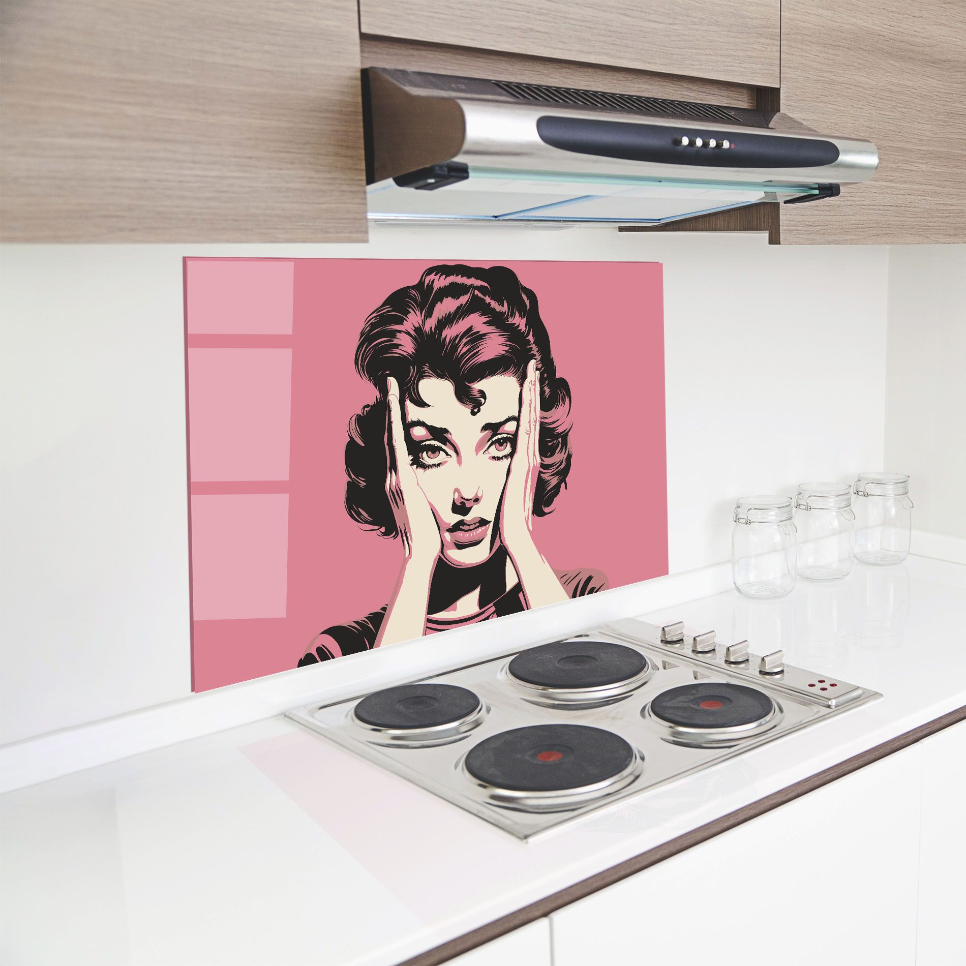 Pink Light Portrait mockup 8