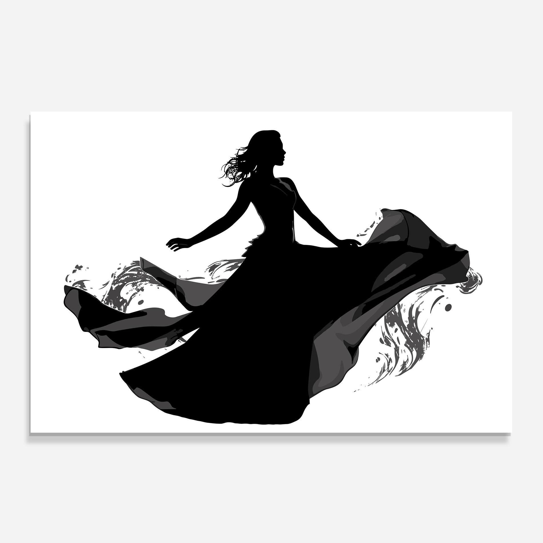 Стъклен панел за кухня Dress Jump mockup 0