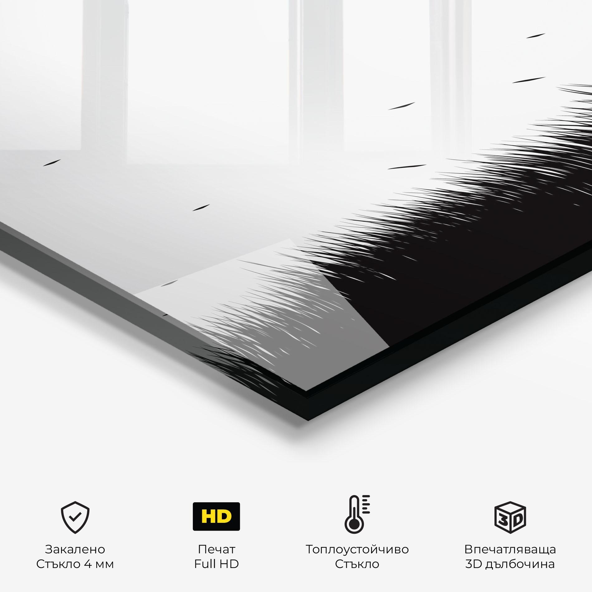 Стъклен панел за кухня Umbrella Girl mockup 2