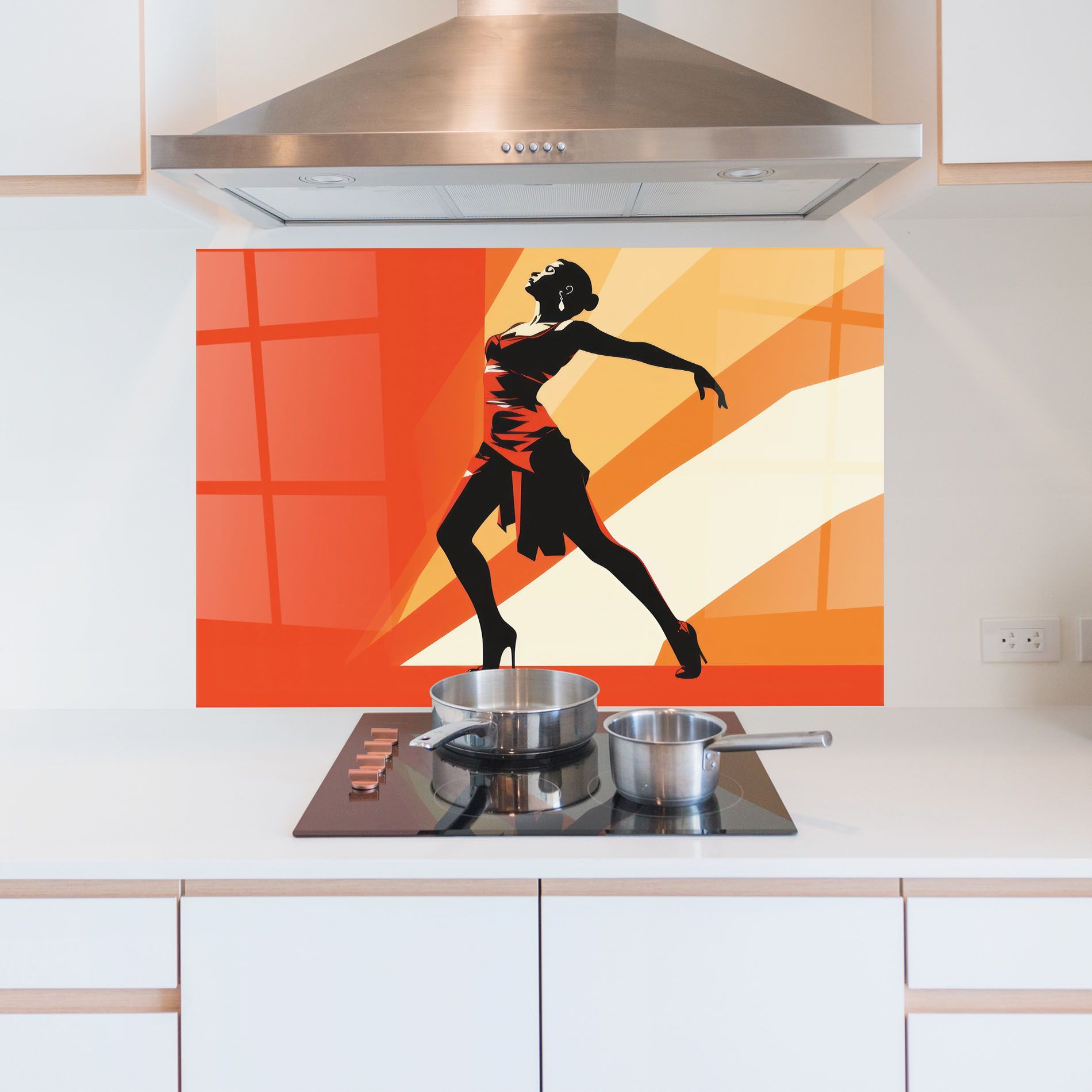 Red Dress Shilouette mockup 5