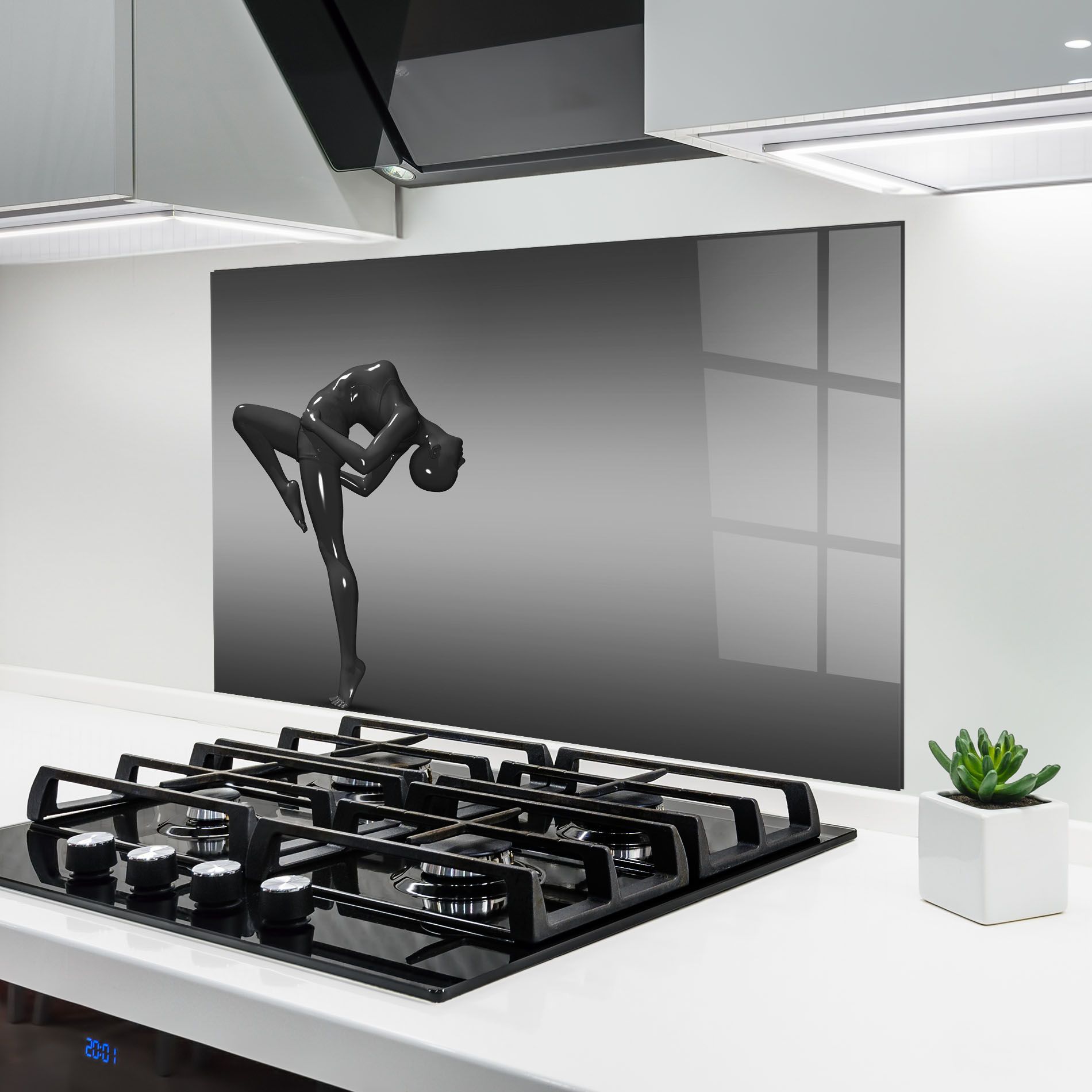 Black Glossy Female Dancer mockup 6