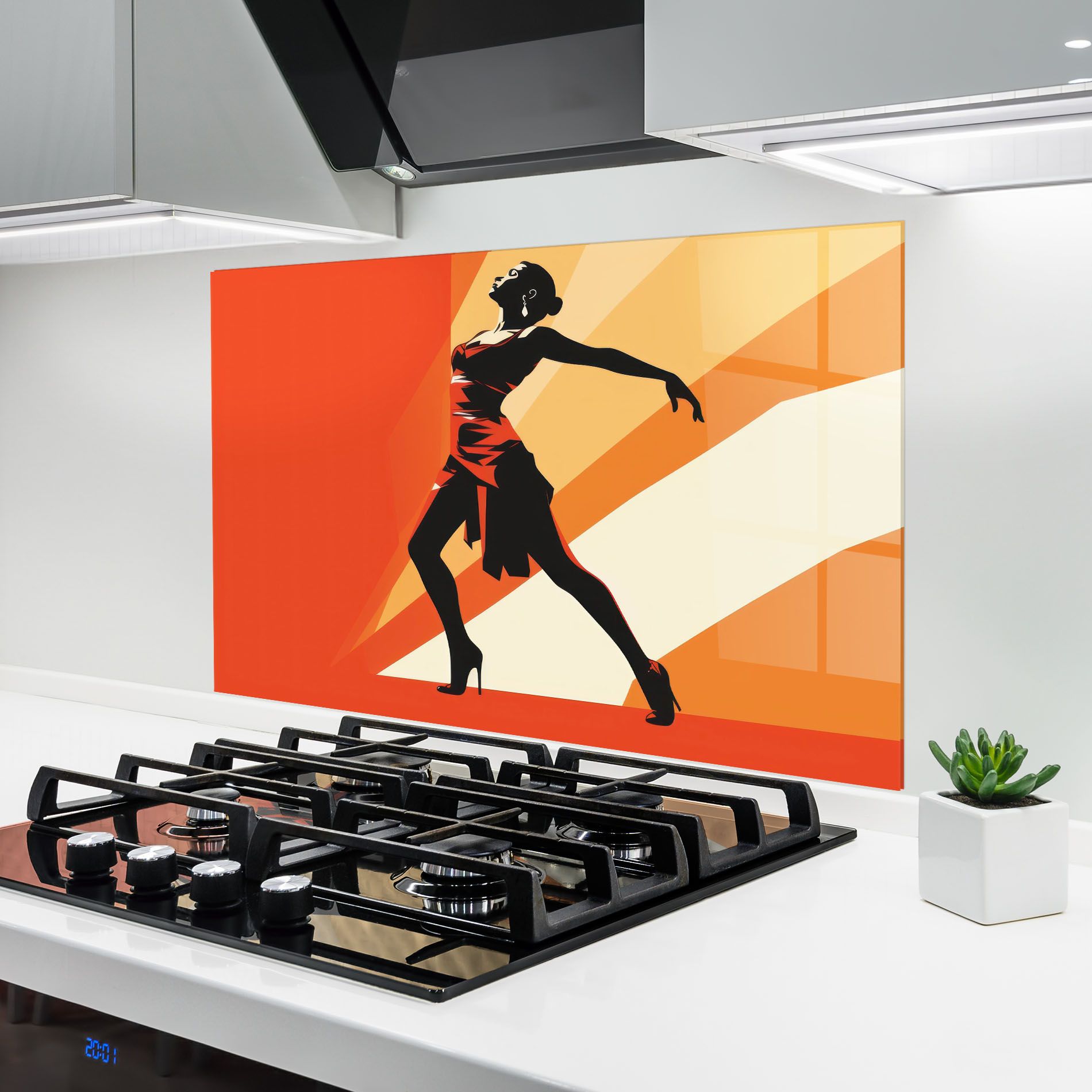 Red Dress Shilouette mockup 6