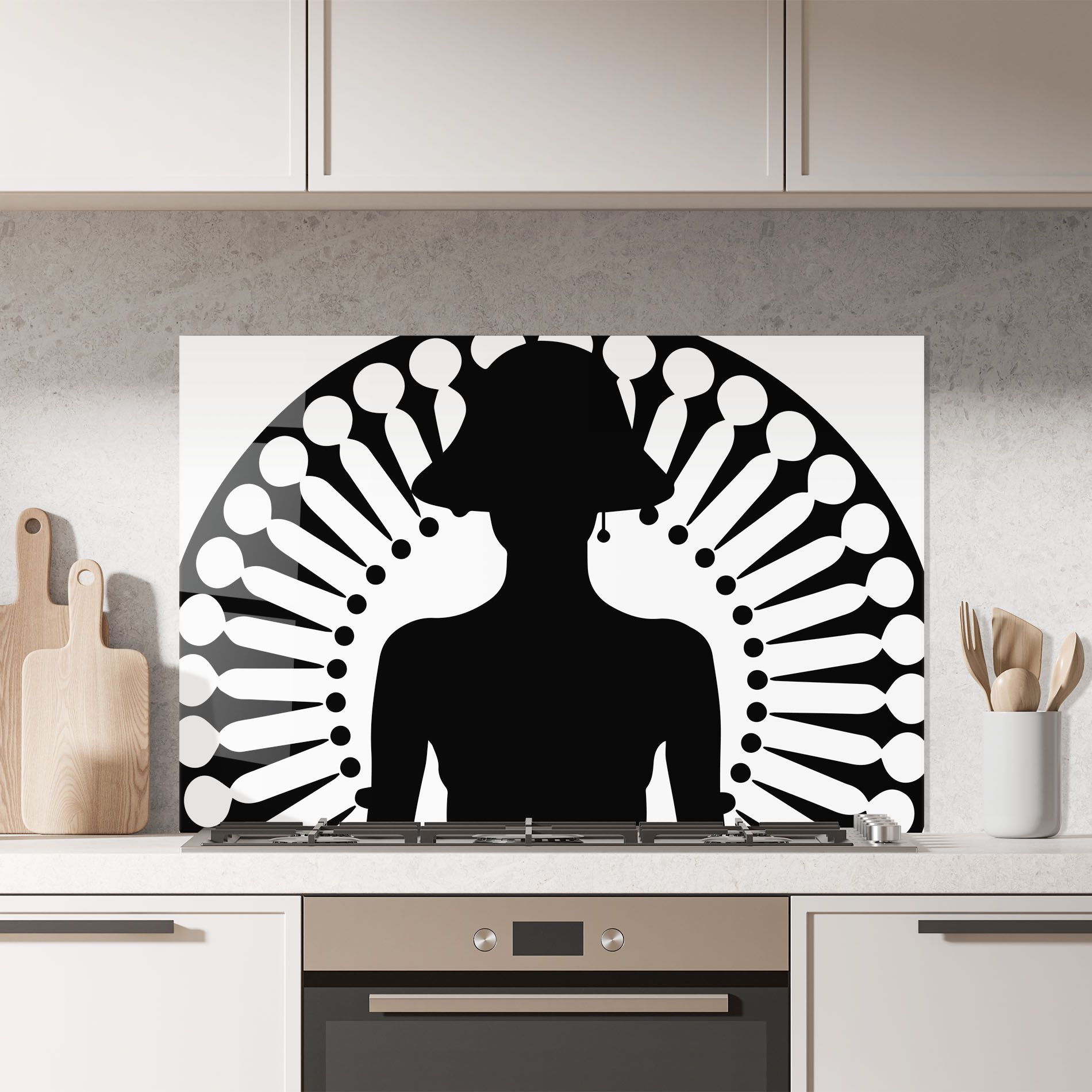Black Shilouette Lady mockup 7
