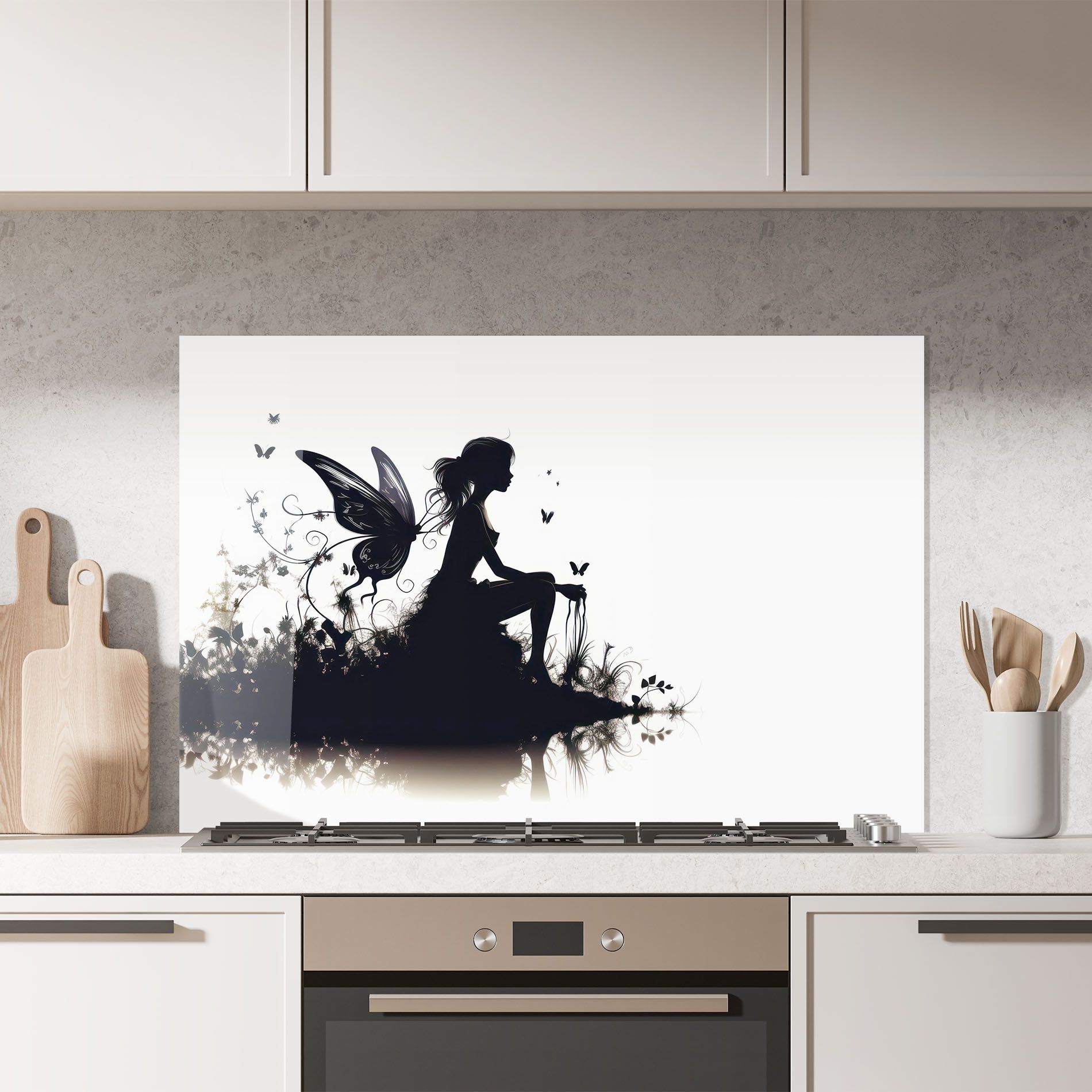 Butterfly Woman Shilouette mockup 7
