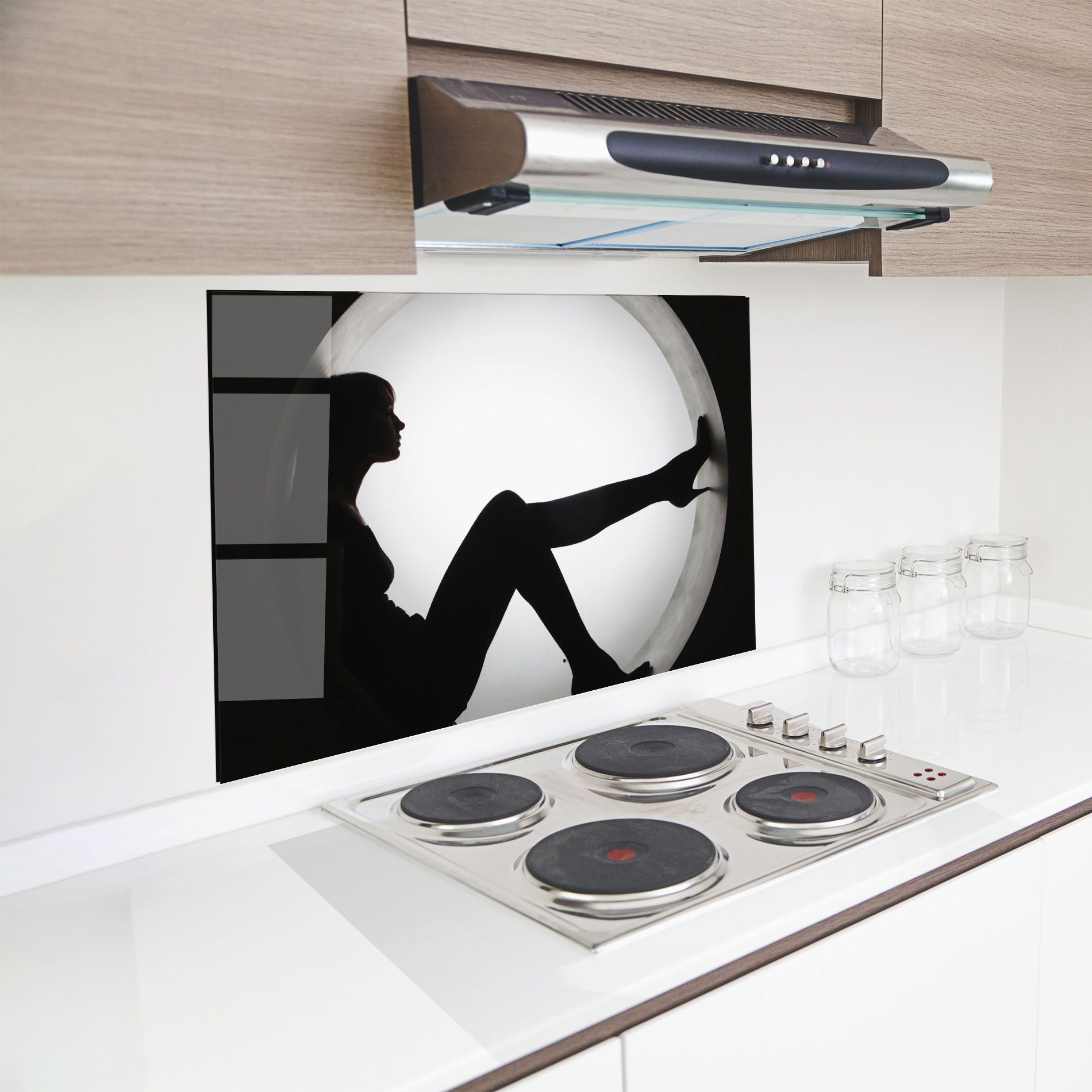 Stylish Woman Silhouette mockup 8