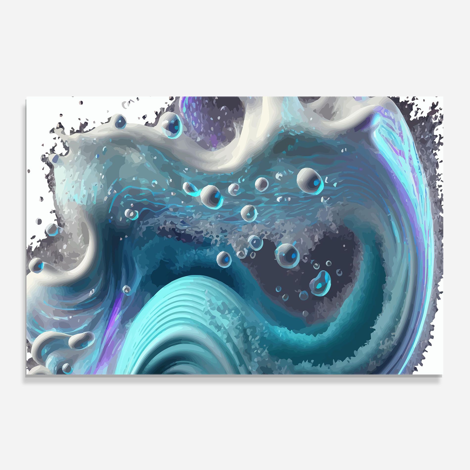 Blue Purple Water mockup 0