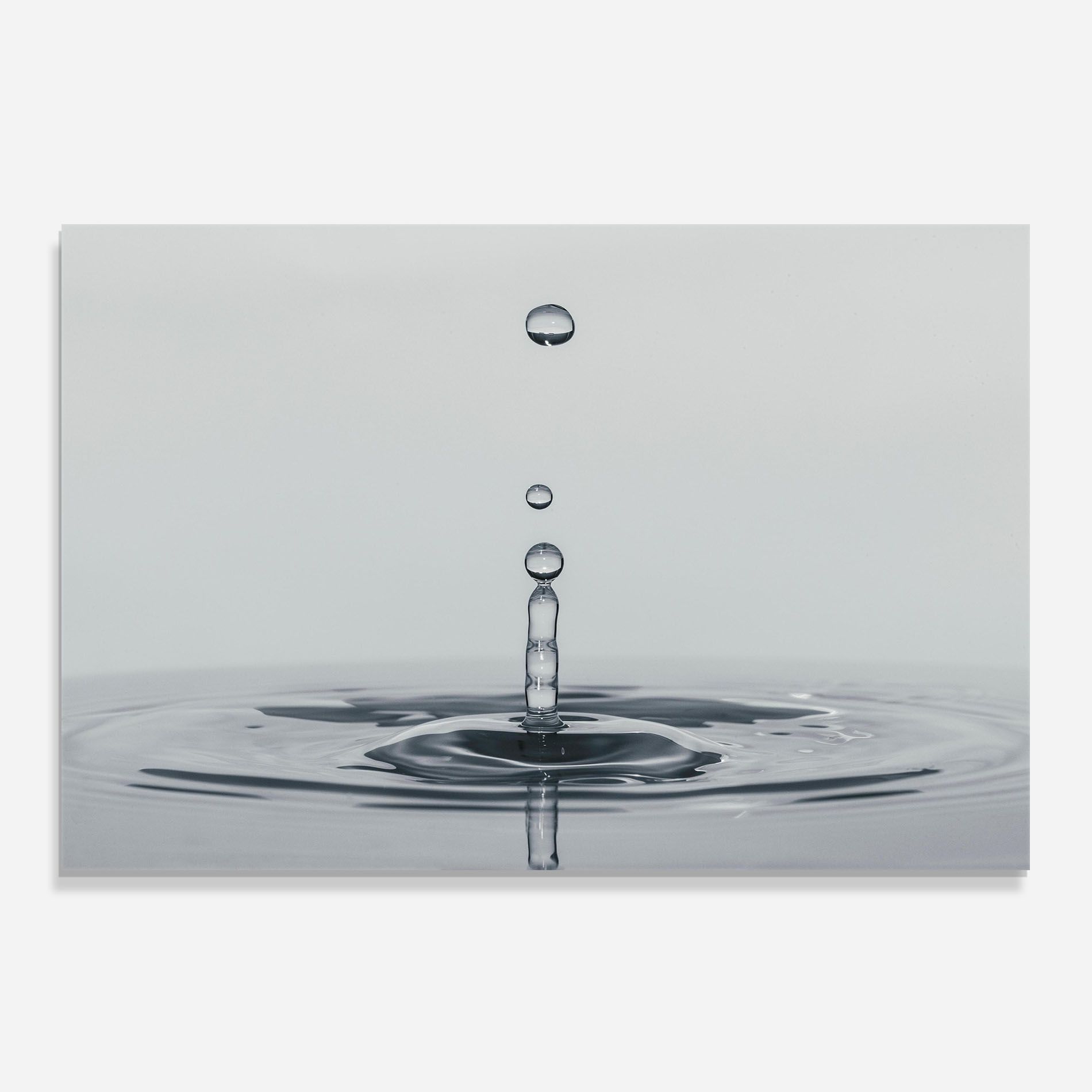 Grey Water Drop mockup 0