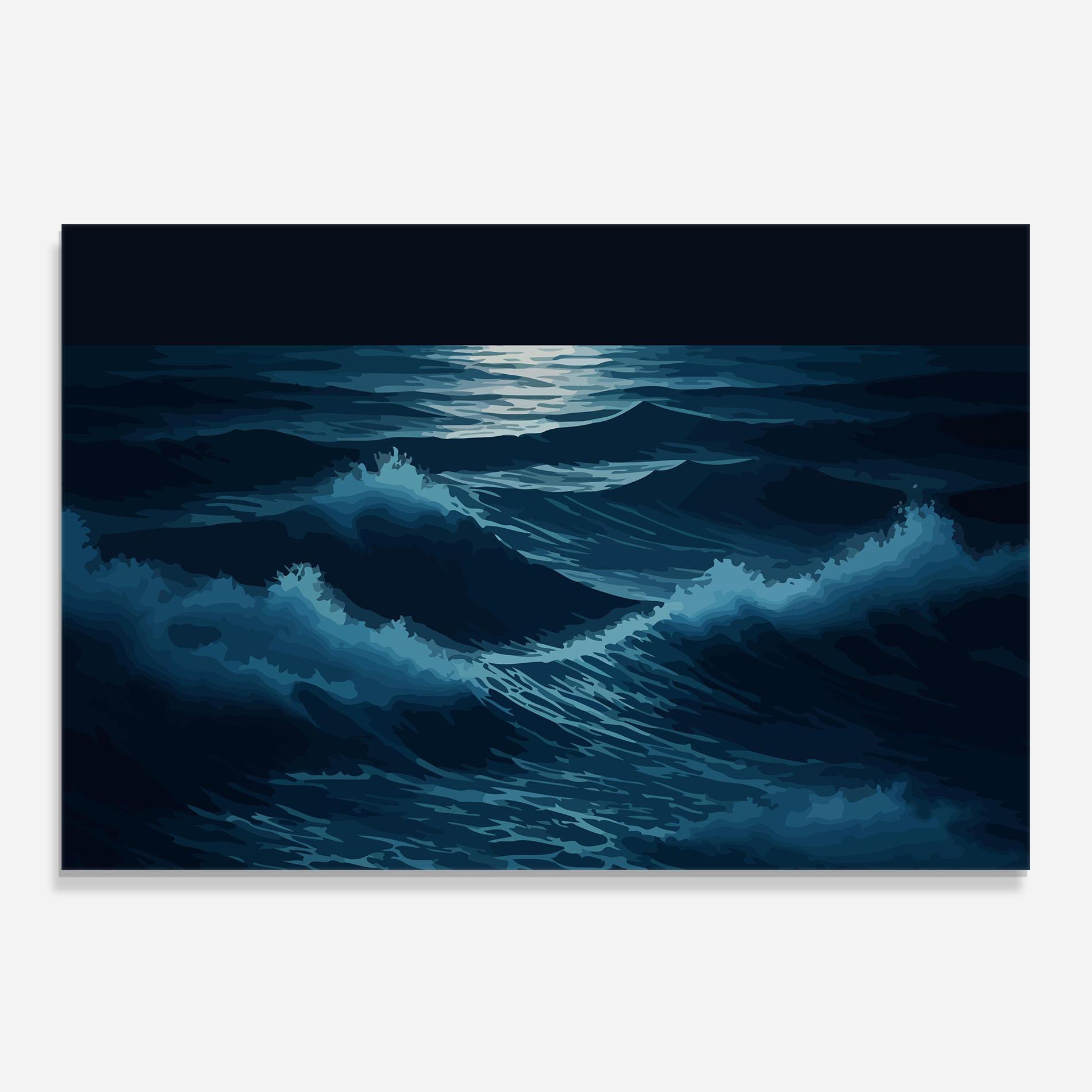 Стъклен панел за кухня Ocean Wave mockup 0