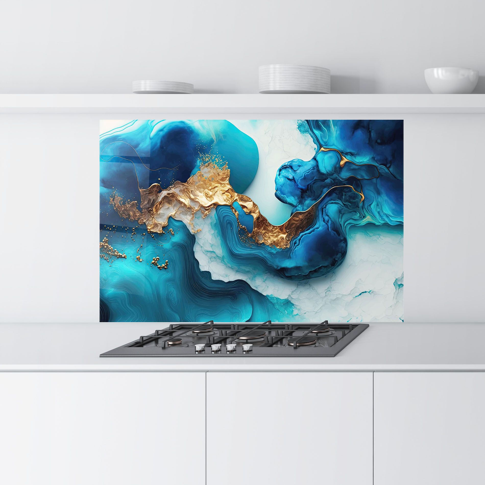 Gold Blue Art Wave mockup 9