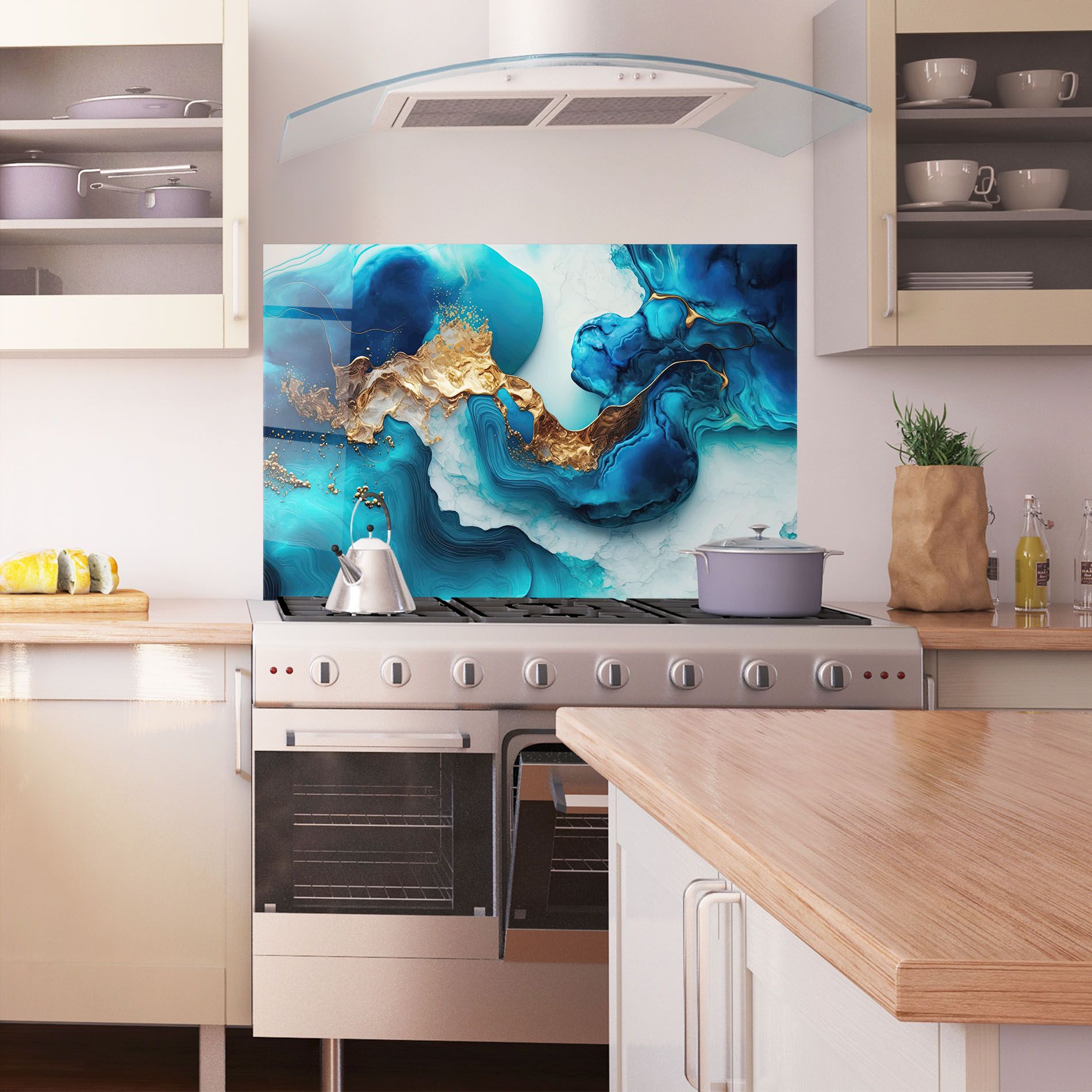 Gold Blue Art Wave mockup 1