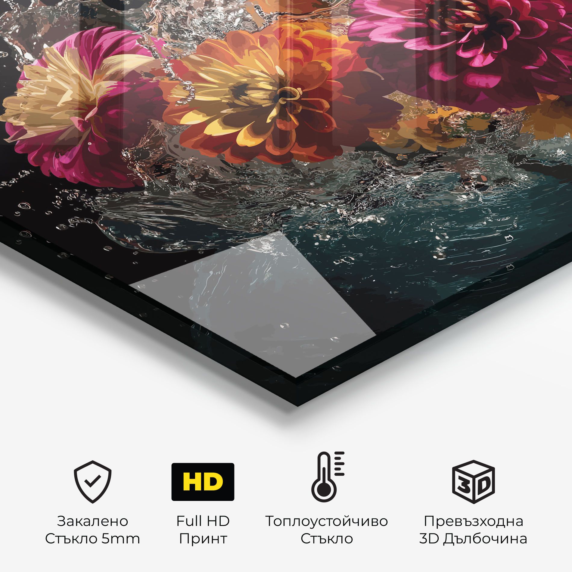 Flower Water Splash mockup 2