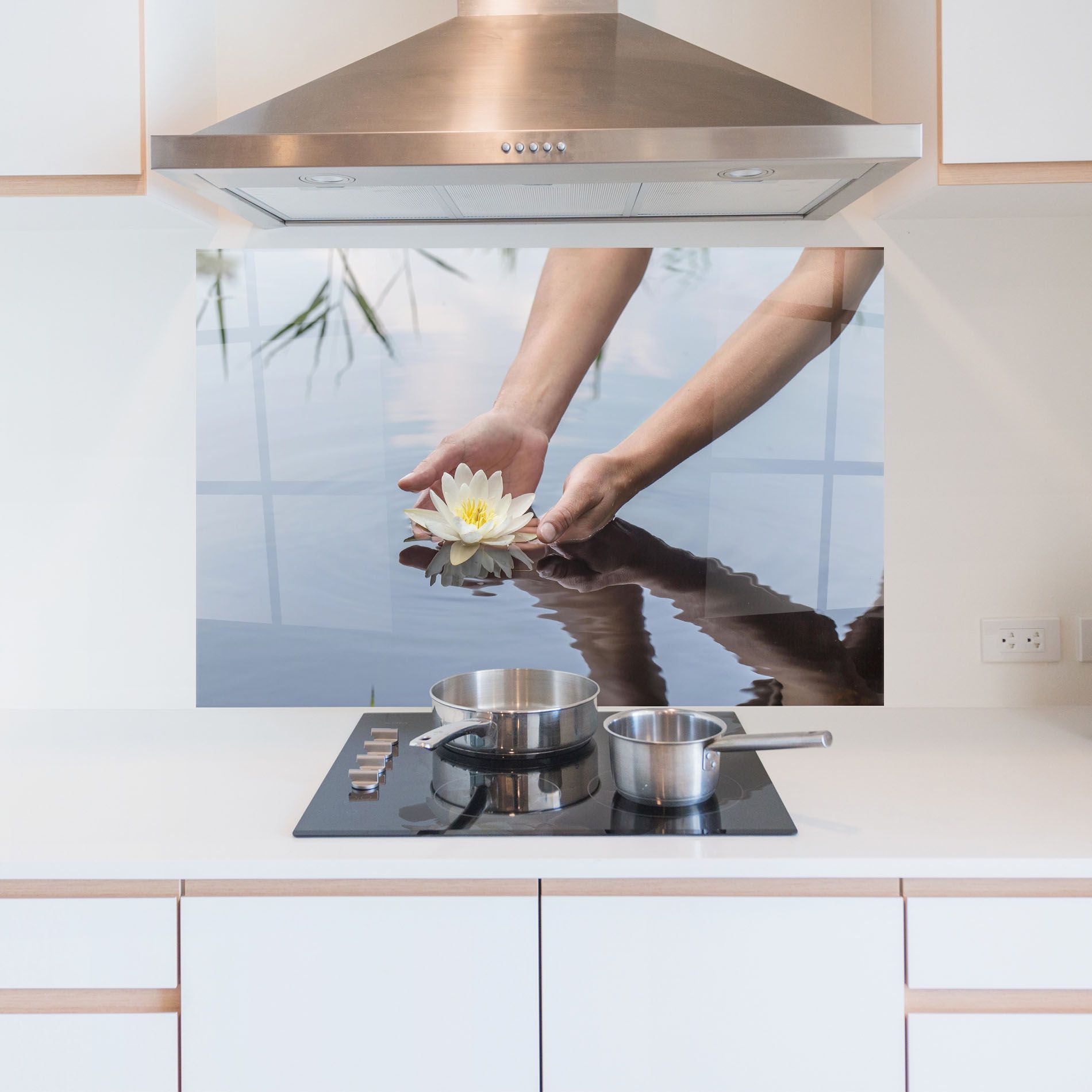 Holding Lake Flower mockup 5